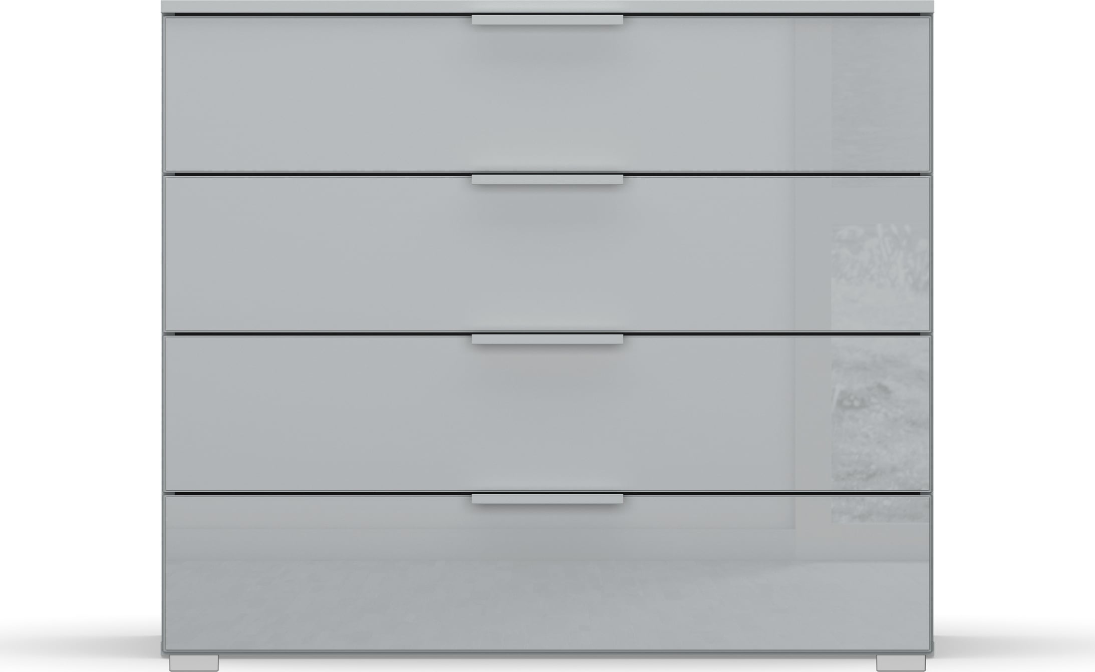 rauch Schubkastenkommode »Sideboard Kommode Schubkastenkommode KOLUNA mit Glasfront«, Breite 93 cm mit 4 großen Schubladen für viel Stauraum MADE IN GERMANY