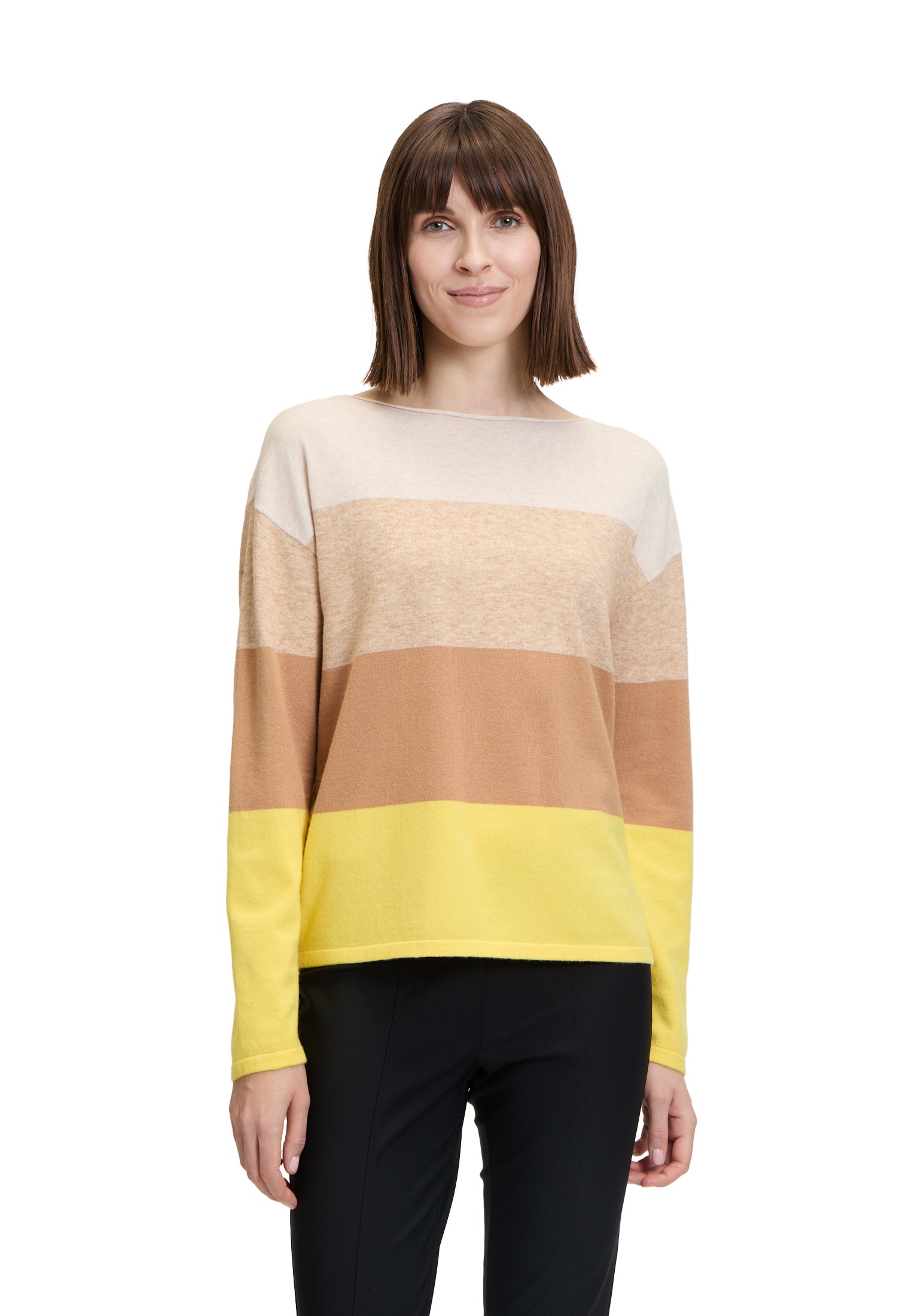 Betty Barclay Rundhalspullover »Feinstrickpullover mit Color Blocking«