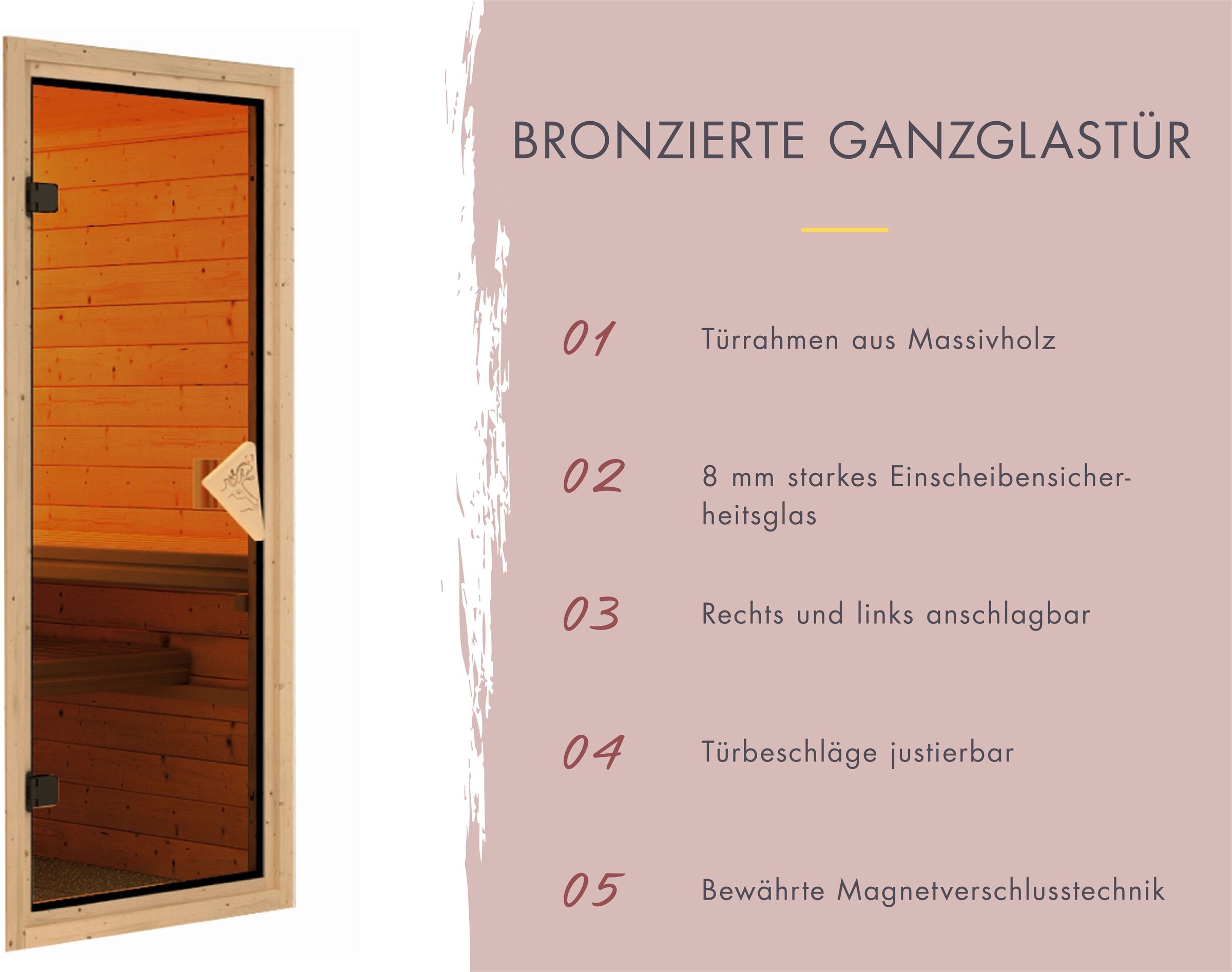 Karibu Sauna »Alani 4« verschiedene Varianten