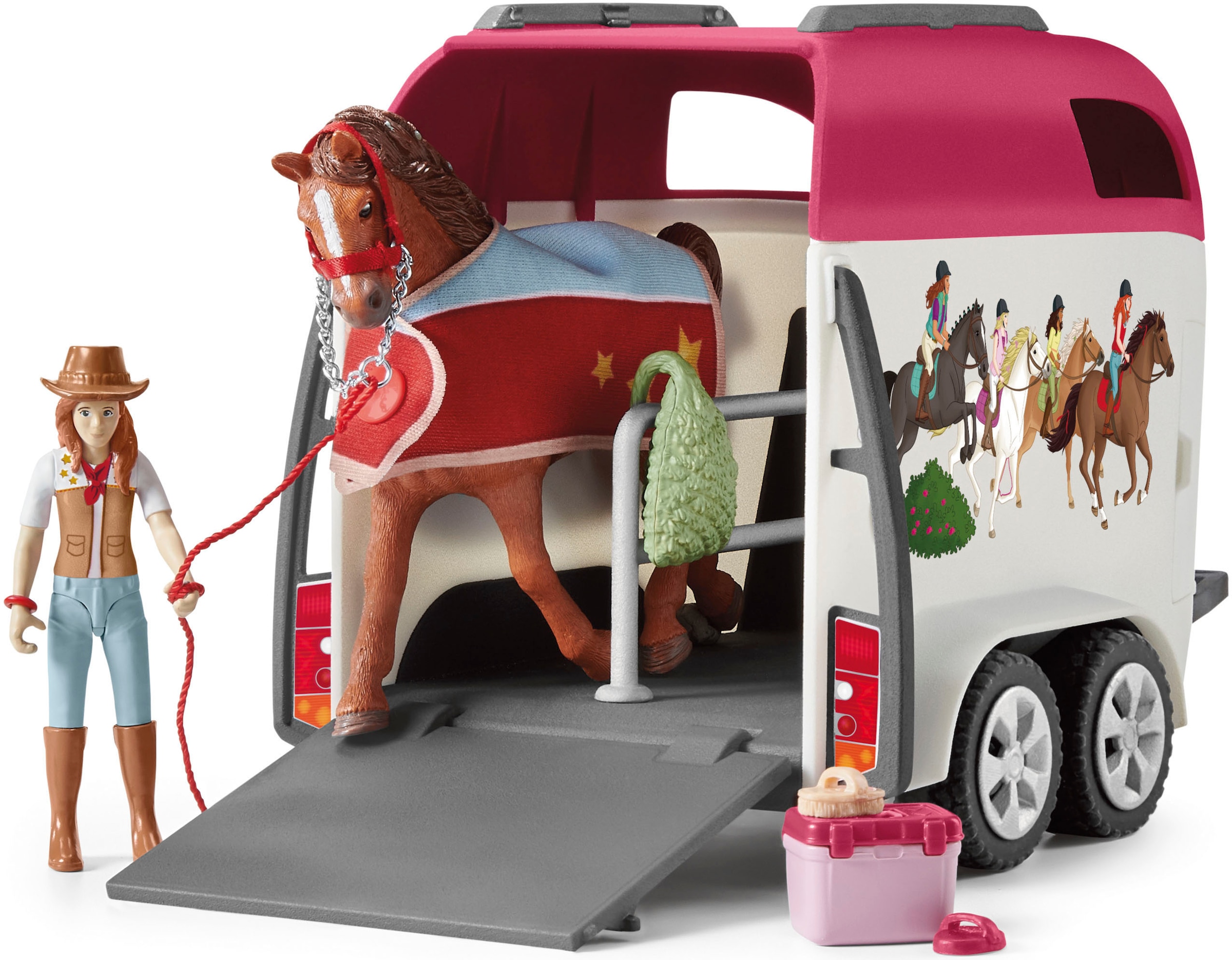 Schleich® Spielwelt »HORSE CLUB, Abenteuer mit Auto und Pferdeanhänger (42535)« Made in Europe