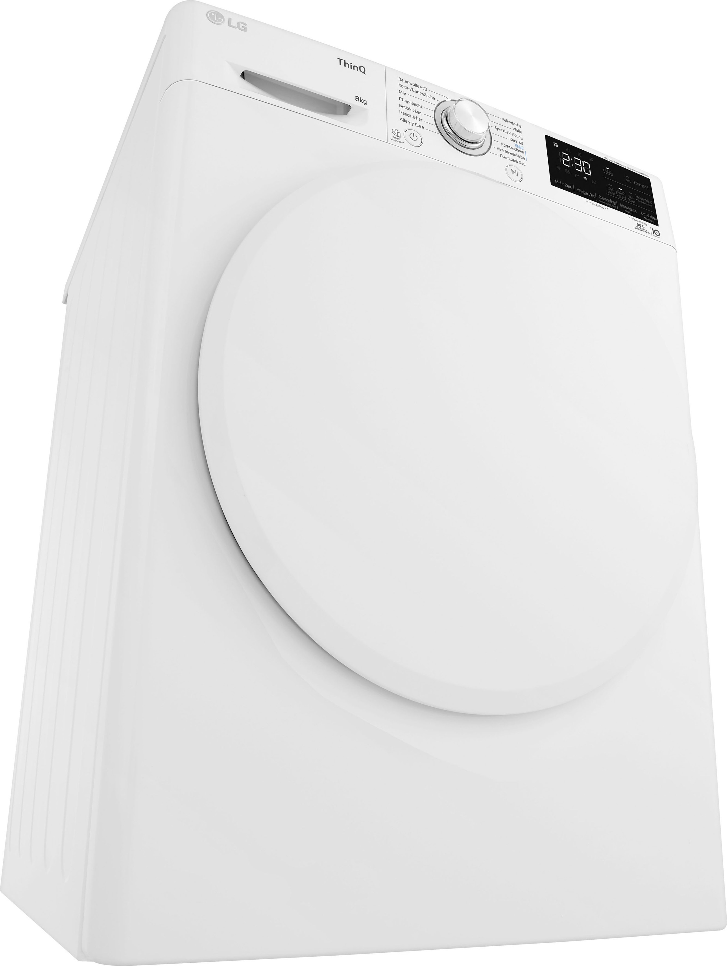 LG Wärmepumpentrockner »V3RT8N«, 8 kg, Allergy Care: Reduziert Allergene