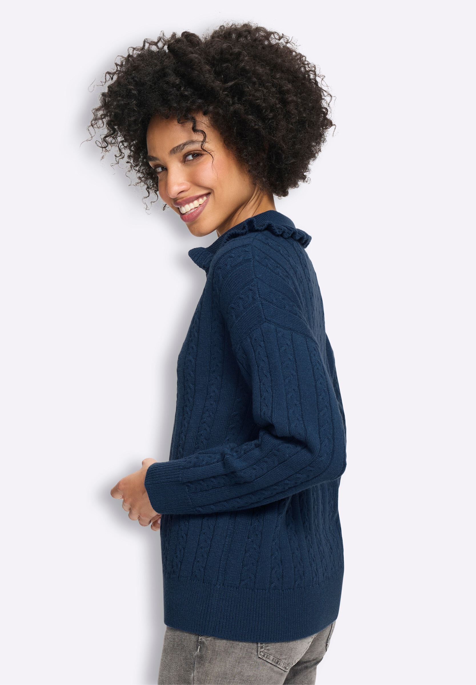 heine Strickpullover »Pullover Pullover mit Zopfmuster«