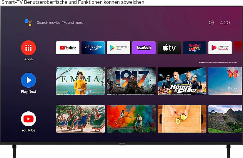 Panasonic LED-Fernseher »TX-65LXW834«, 4K Ultra HD, Smart-TV-Android TV