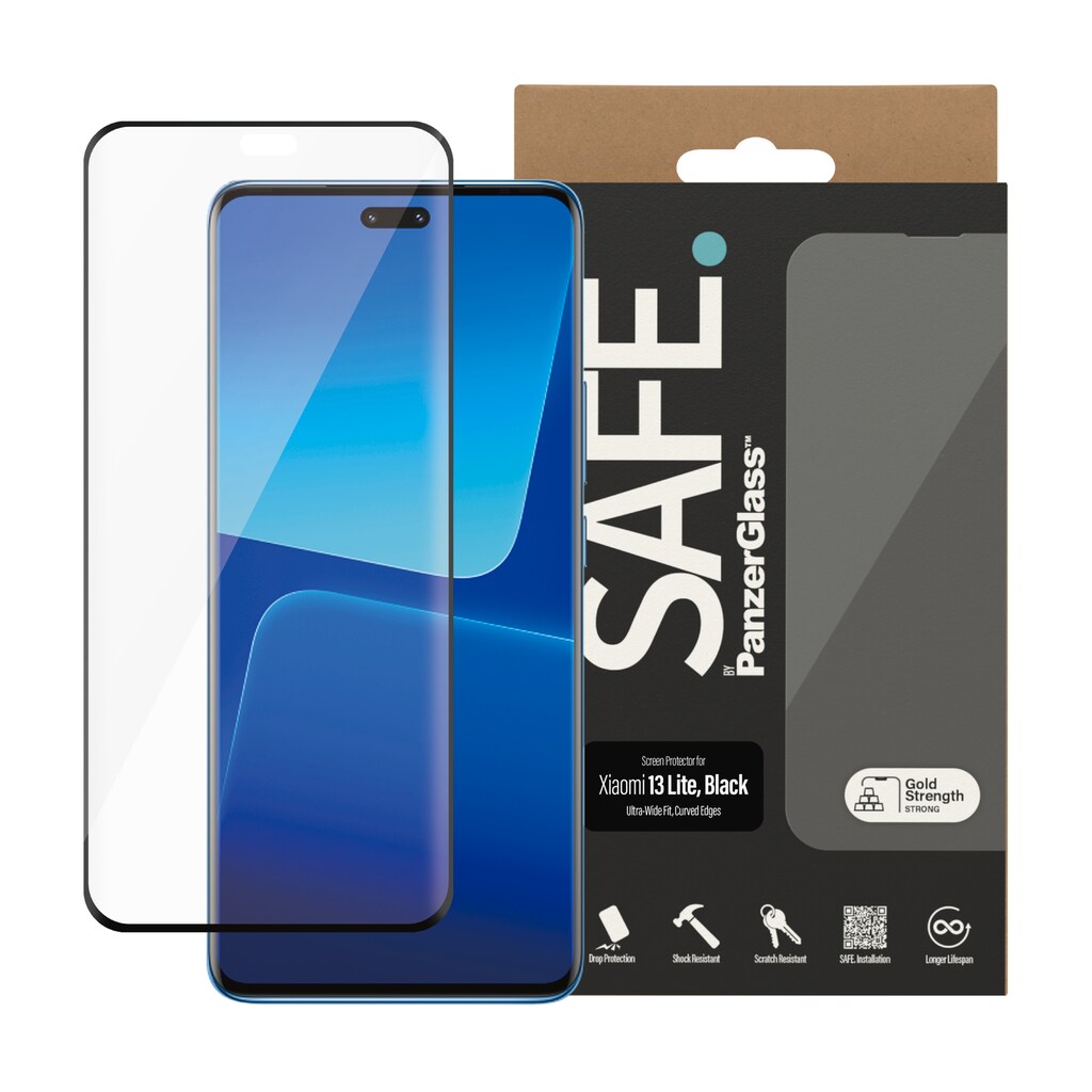 SAFE by PanzerGlass Displayschutzfolie »Screen Protector Xiaomi 13 Lite, UWF«