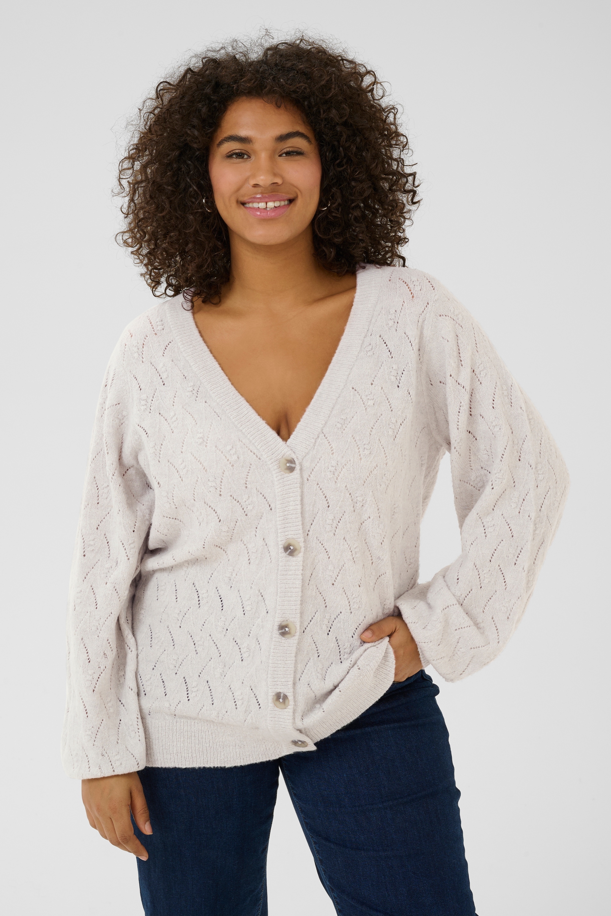 KAFFE Curve Strickjacke »Strickjacke KCanita«