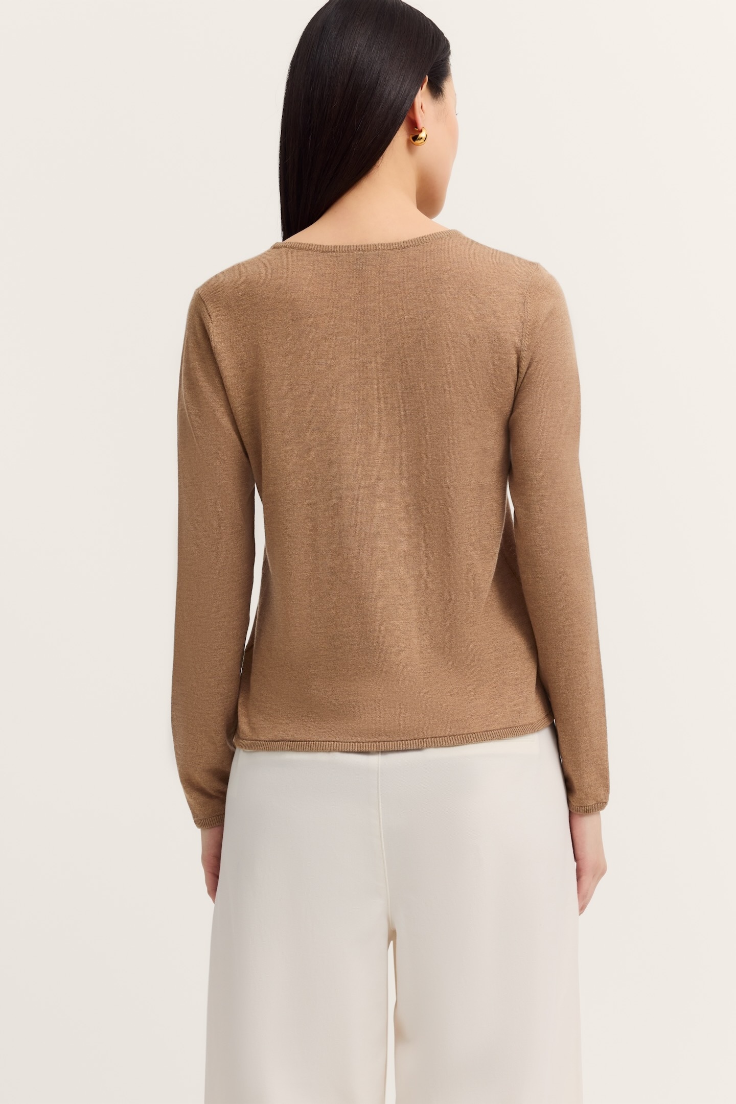 bugatti Rundhalspullover »weich & elegant« aus einem Kaschmir-Mix