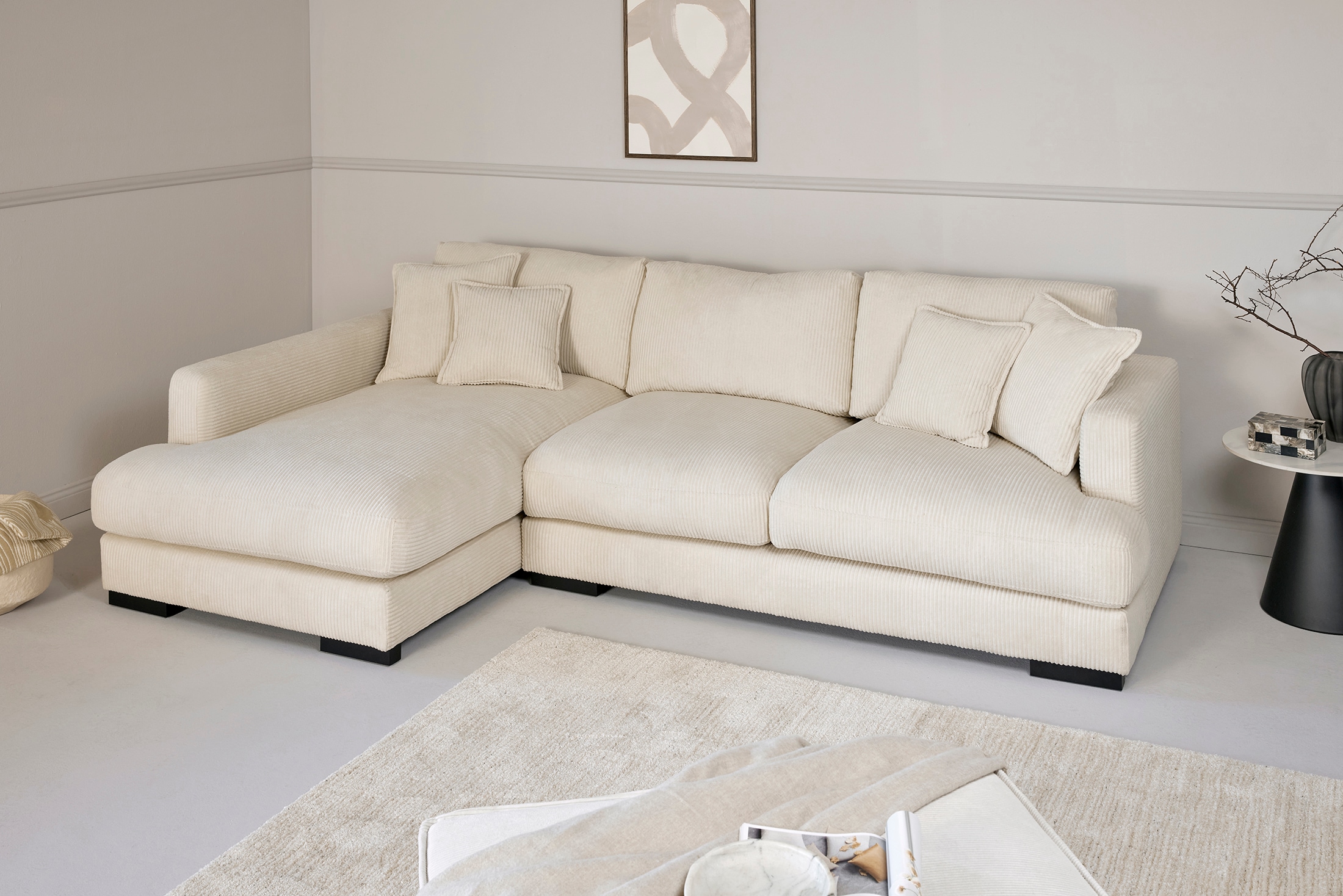 Jahnke Ecksofa »RELAX ASPEN CORNER« Platz für bis zu 5 Personen,Taschenfederkernpolsterung,L-Form,B:271 cm