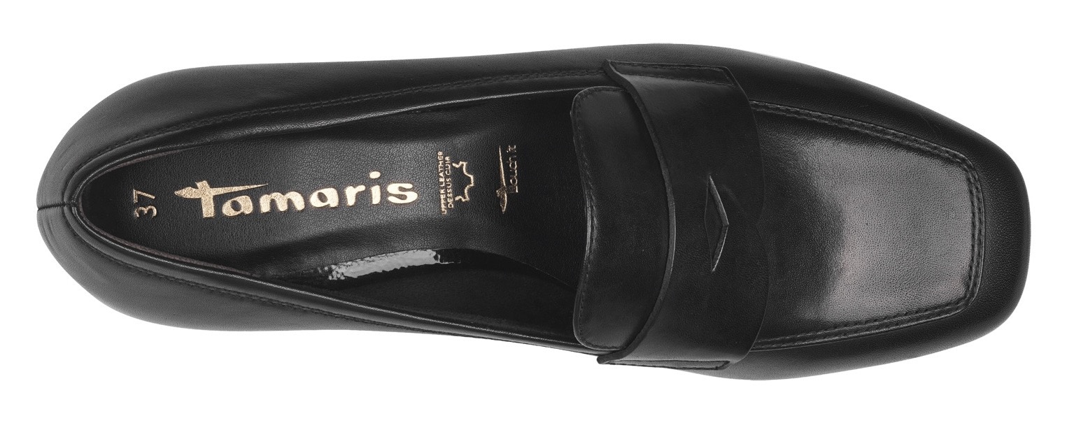 Tamaris Pumps, Blockabsatz, Slipper, Businessschuh mit Zierriegel