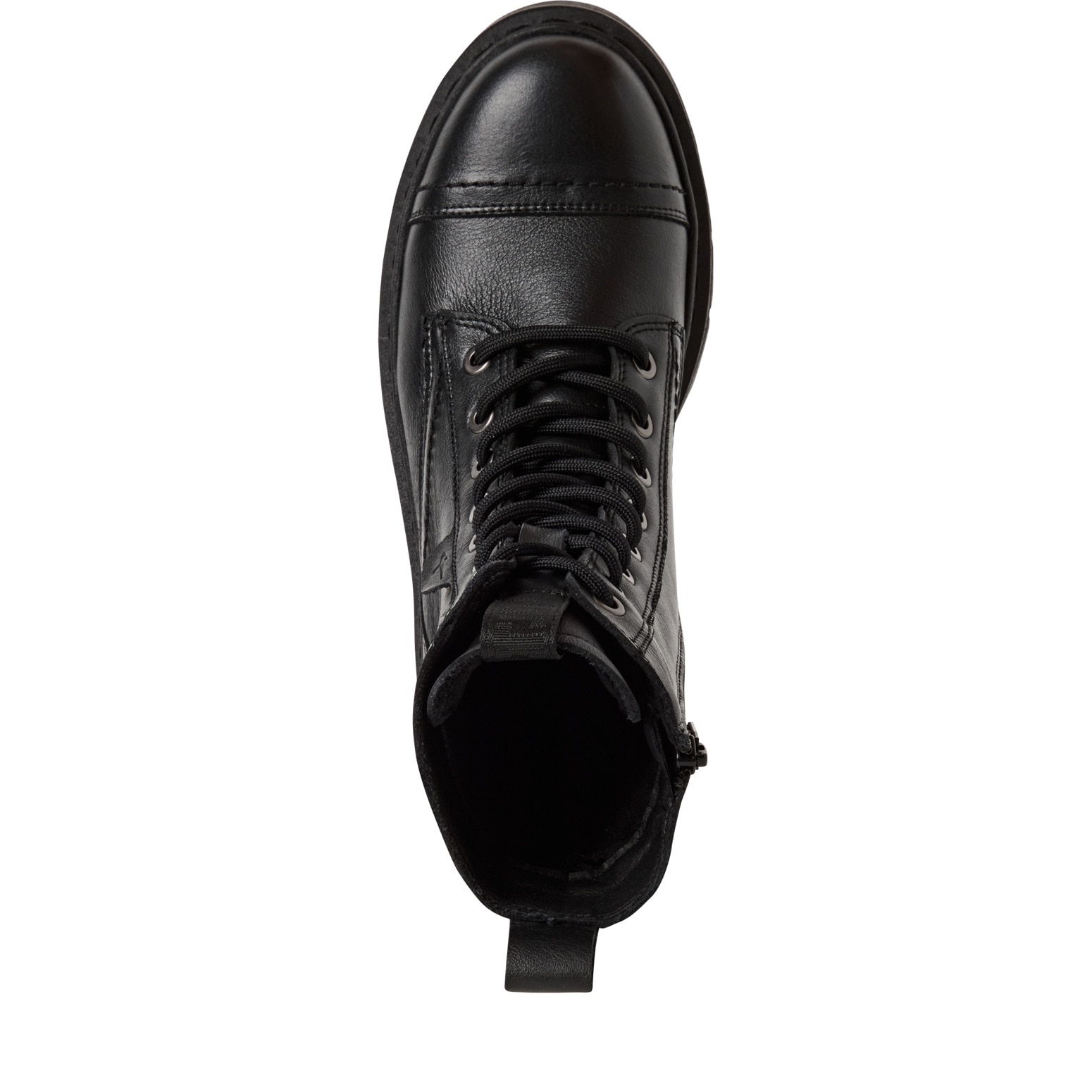 Tamaris Schnürstiefelette  , Blockabsatz, Plateau, Schnürboots mit T-Prägung am Label