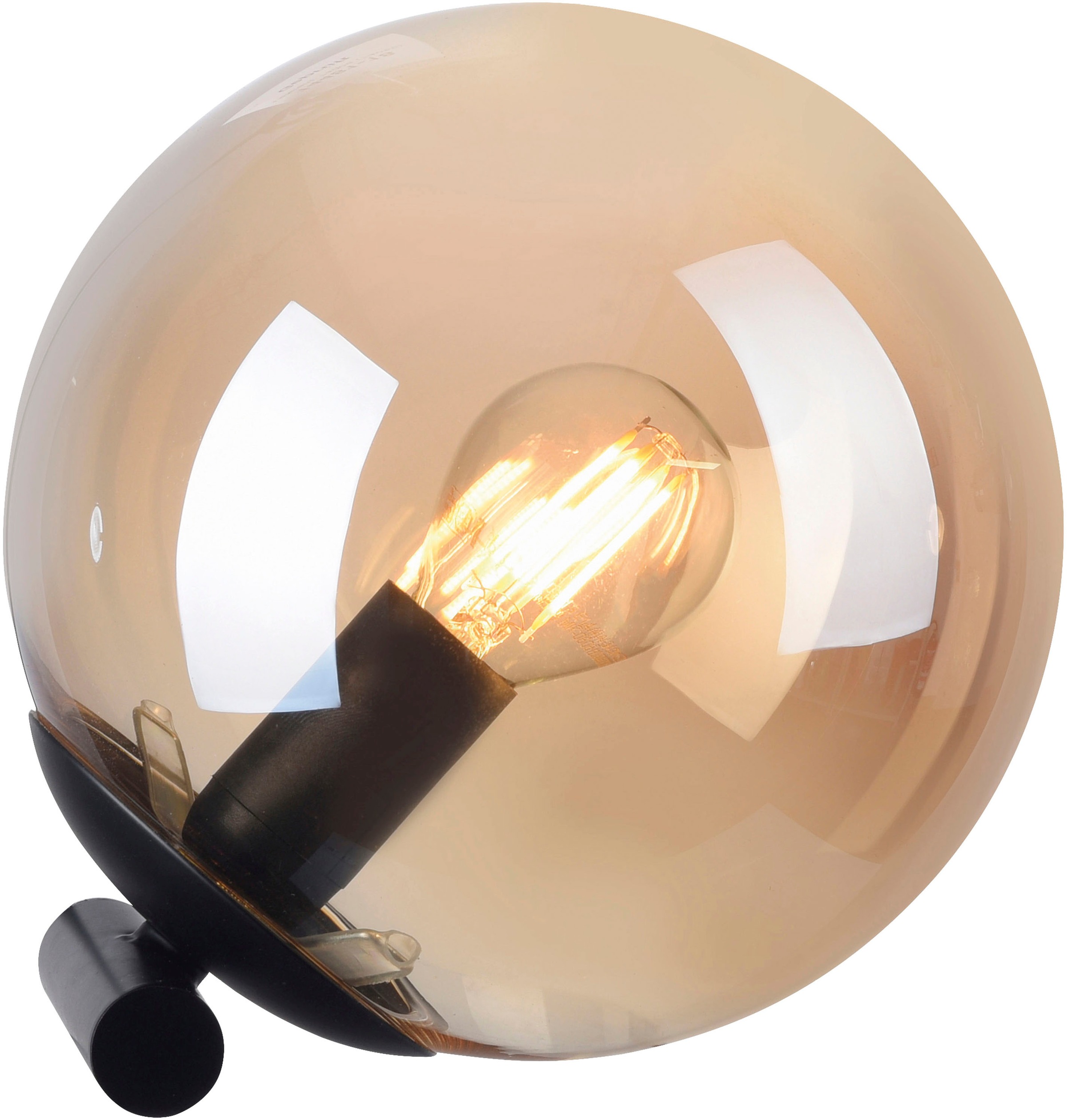 my home Tischleuchte »Nymölla« E14 Tischleuchte mit großer Glaskugel, amberfarben oder opal matt weiß