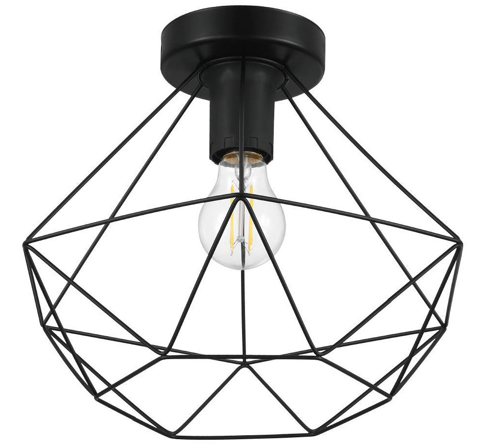 EGLO Deckenleuchte »TARBES« E27 1 Stk. Wohnzimmerlampe, Esszimmer, Flur, Drahtgeflecht, 1flammig, 32,5x27,5cm