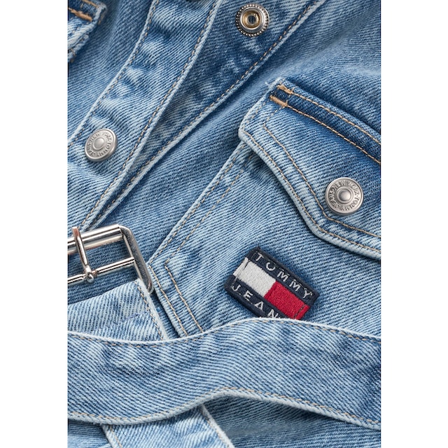 Tommy Jeans Jeanskleid »SLIM BELTED LS DRESS DG7012«, (2 tlg.), Mit Tommy  Jeans Markenlabel bei ♕