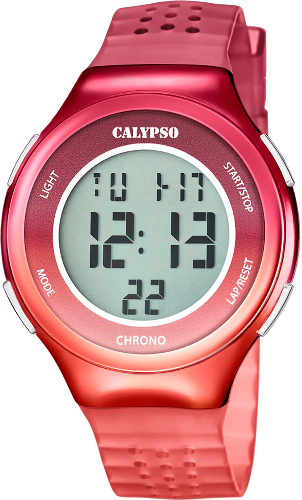 CALYPSO WATCHES Chronograph »Color Splash, K5841/5«, Armbanduhr, Quarzuhr, Damenuhr, Digitalanzeige, Datum, Stoppfunktion