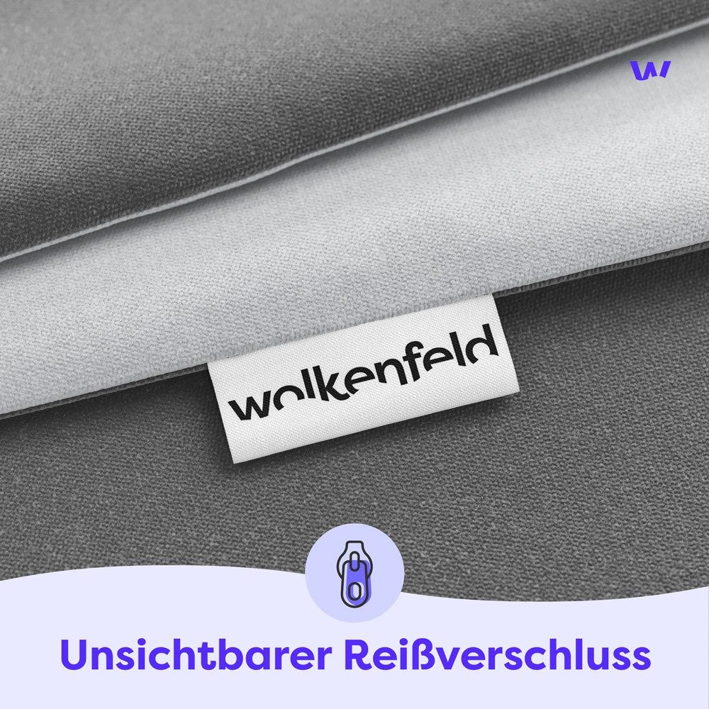 Wolkenfeld Bettwäsche »Wolkenfeld Bettwäsche Allergiker Bettwäsche, unfassbar weich«, 135x200 cm, 155x220 & Übergrößen I inkl. Kissenbezüge 80x80 I 2-farbig