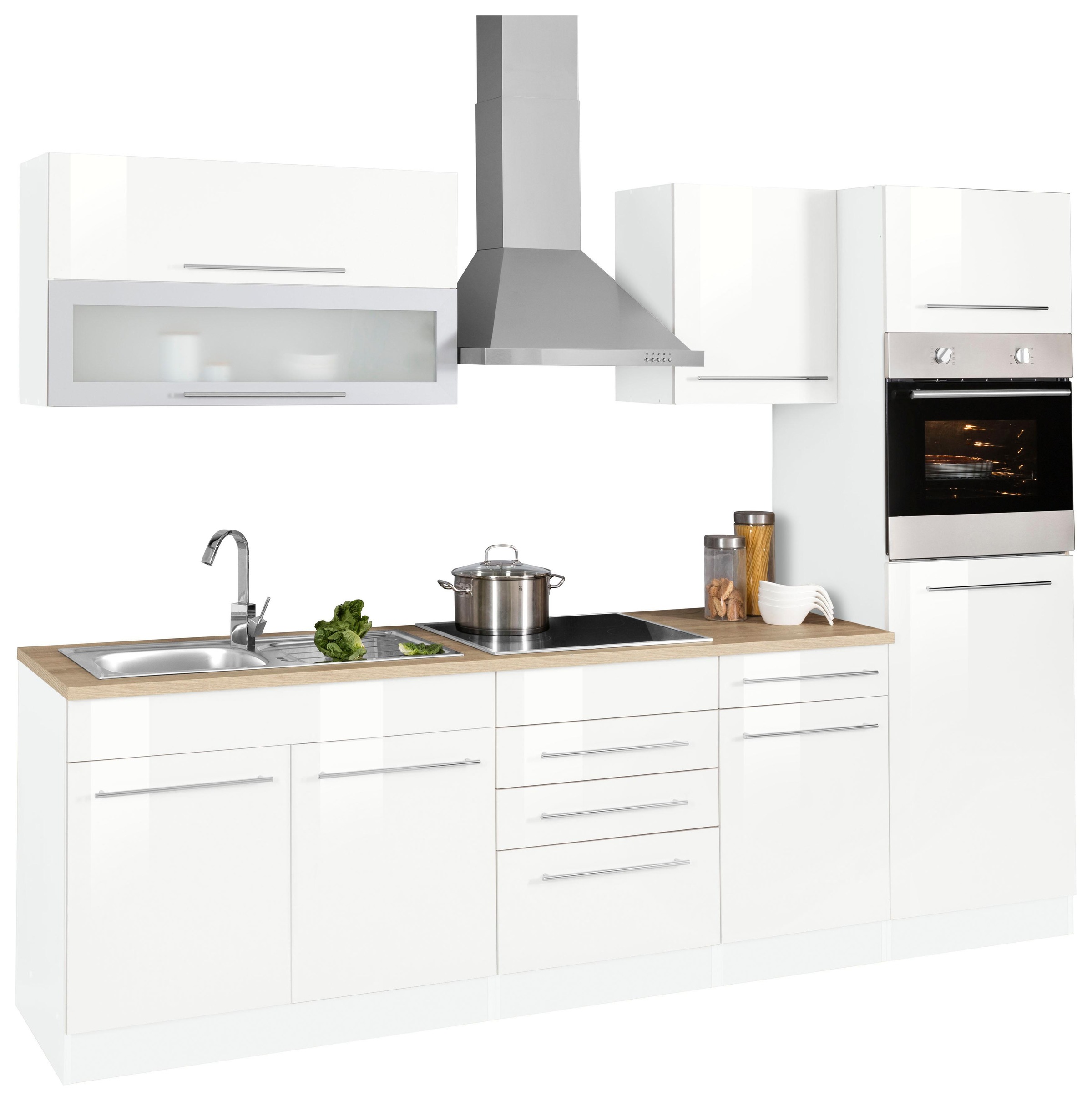 KOCHSTATION Küchenzeile »KS-Eton«, mit E-Geräten, Breite 270 cm