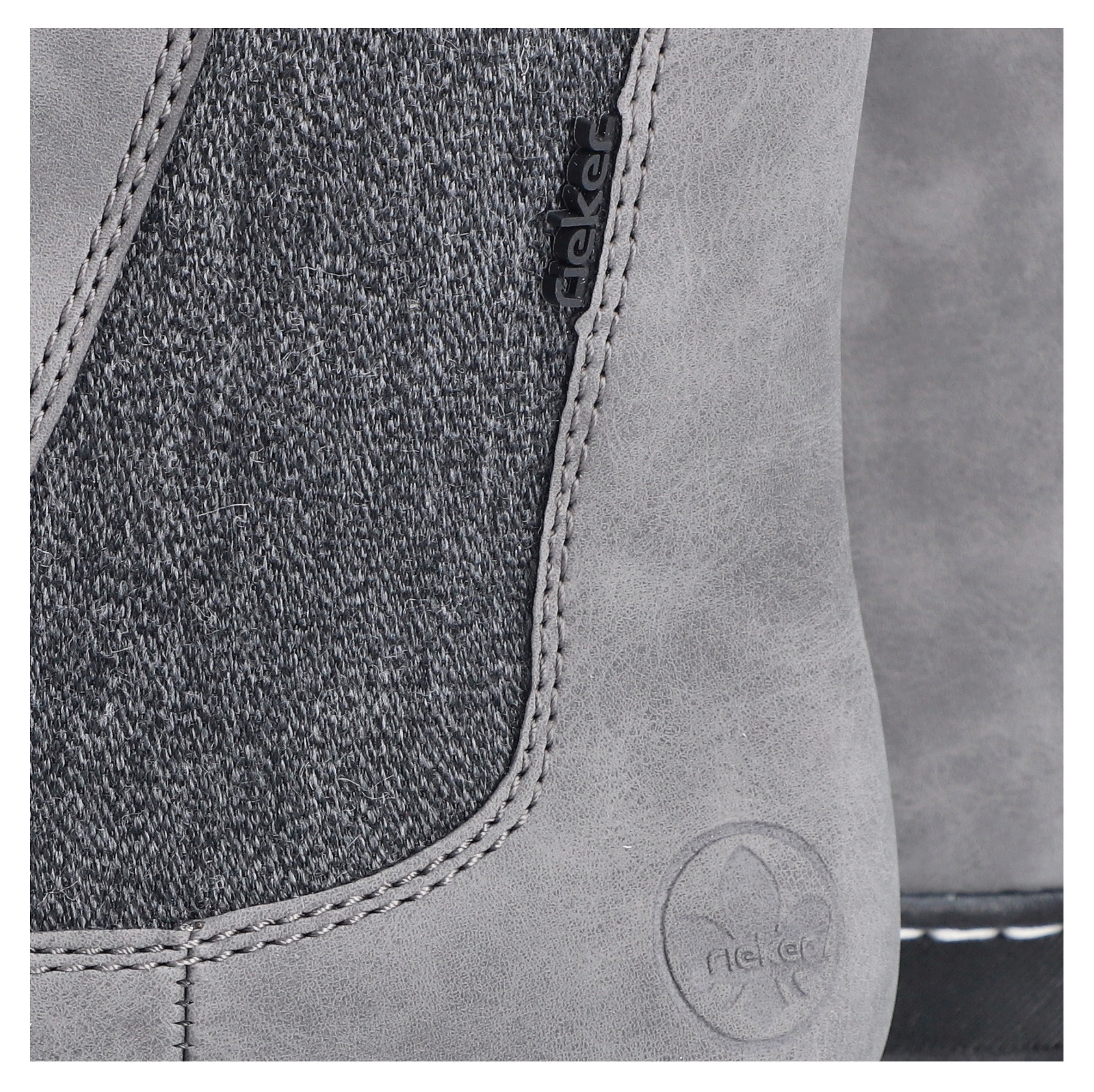 Rieker Chelseaboots  Winterstiefelette, Winterboots, Blockabsatz, mit Stretcheinsatz