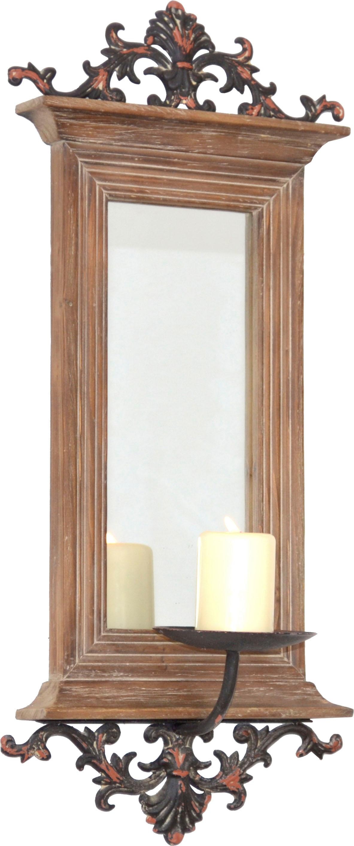 Maße Kerzenhalter, 26/15/56 cm auf HOFMANN AND (B/T/H): MORE Raten LIVING bestellen braun