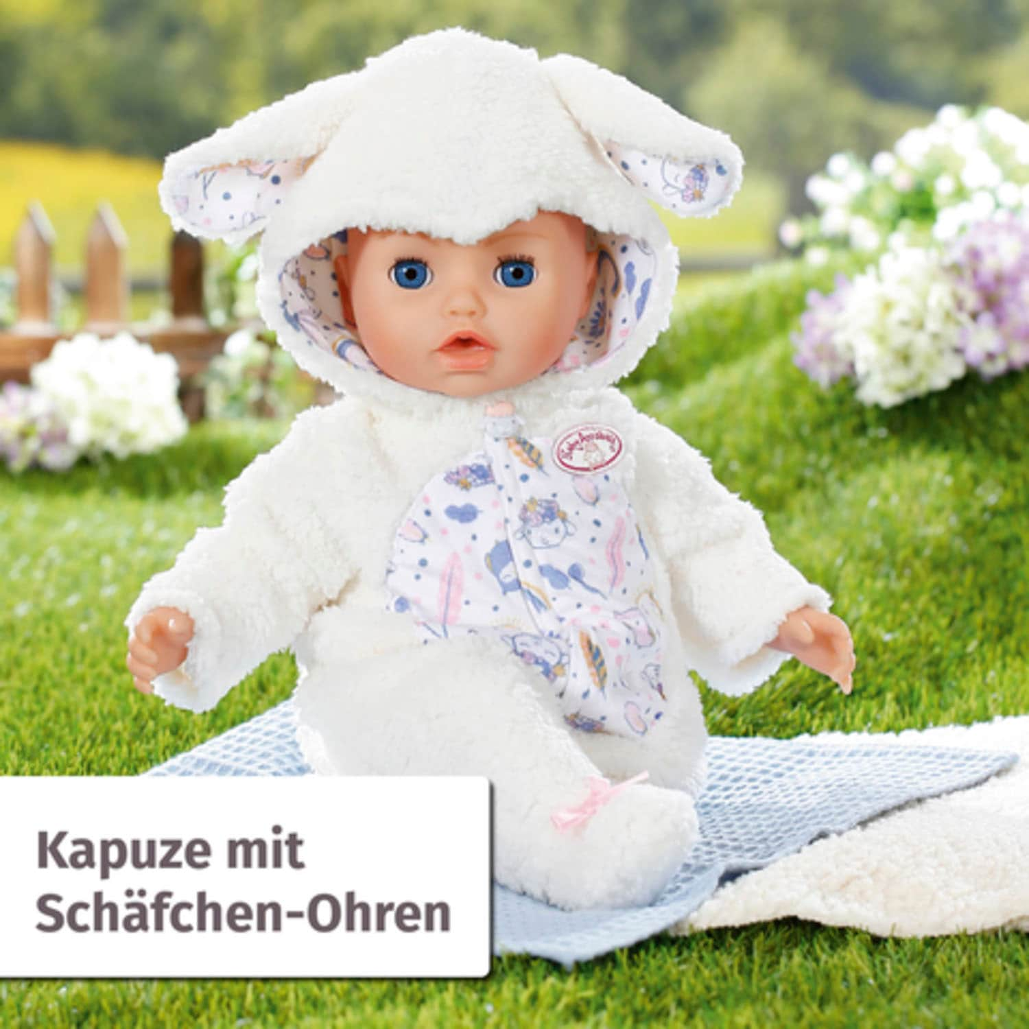 Baby Annabell Puppenkleidung »Kuschelanzug Schaf, 43 cm«