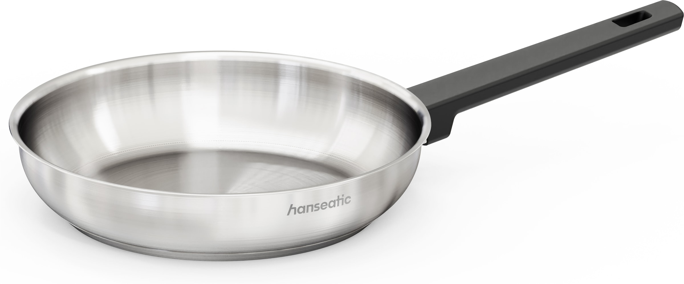 Hanseatic Pfannen-Set »SMART« Edelstahl 18/10 Set, 1x Pfanne Ø 24 cm und 28 cm, 2 tlg. ohne Beschichtung, energiesparend, für alle Herdarten, inkl. Induktion