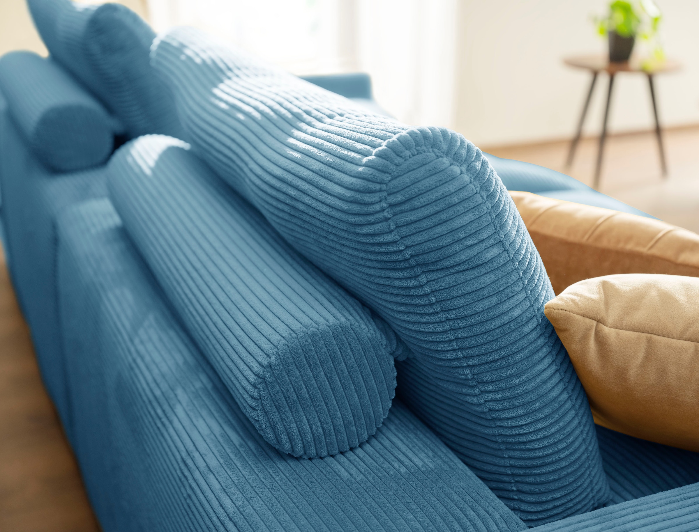 alina Big-Sofa »Sandy«, 256 cm breit und 123 cm tief, in modernem Cordstoff