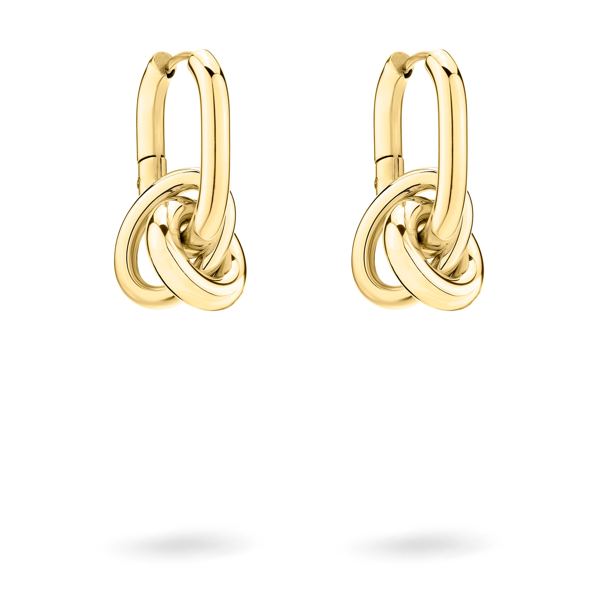 Liebeskind Berlin Paar Creolen »Schmuck Geschenk Edelstahl Ohrringe Modern Knot« Einhänger abnehmbar