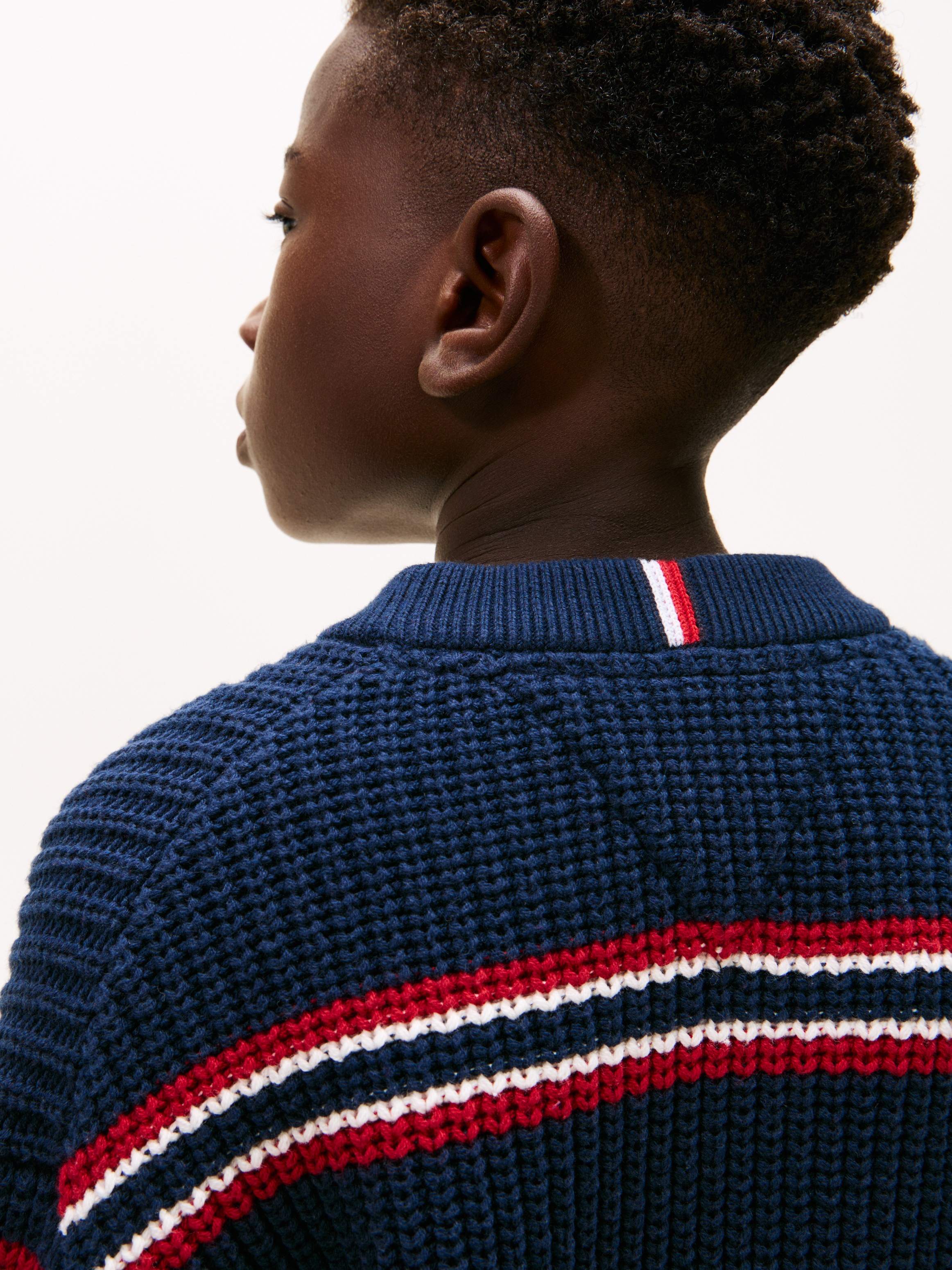 Tommy Hilfiger Strickpullover »HALF CARDIGAN C-NECK SWEATER« Kinder bis 16 Jahre
