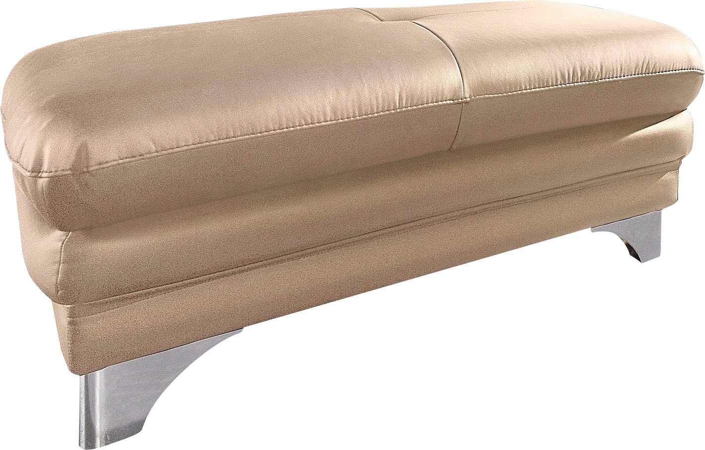 COTTA Polstergarnitur »Enterprise«, (Set), Set: Ecksofa, Hocker, Kopfteilverstellung, wahlweise mit Bettfunktion
