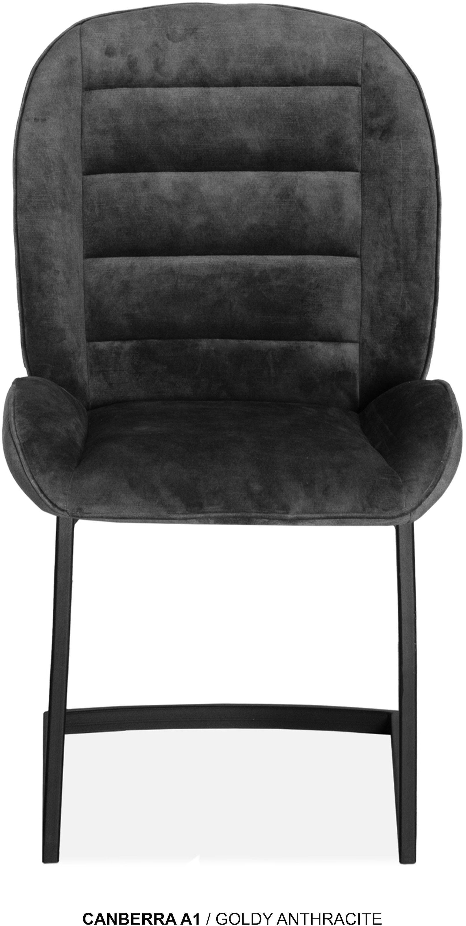 OMG Design Esszimmerstuhl »Canberra« (Set) 1 Stk.Esszimmerstuhl, pflegeleichter Samtvelour Bezug