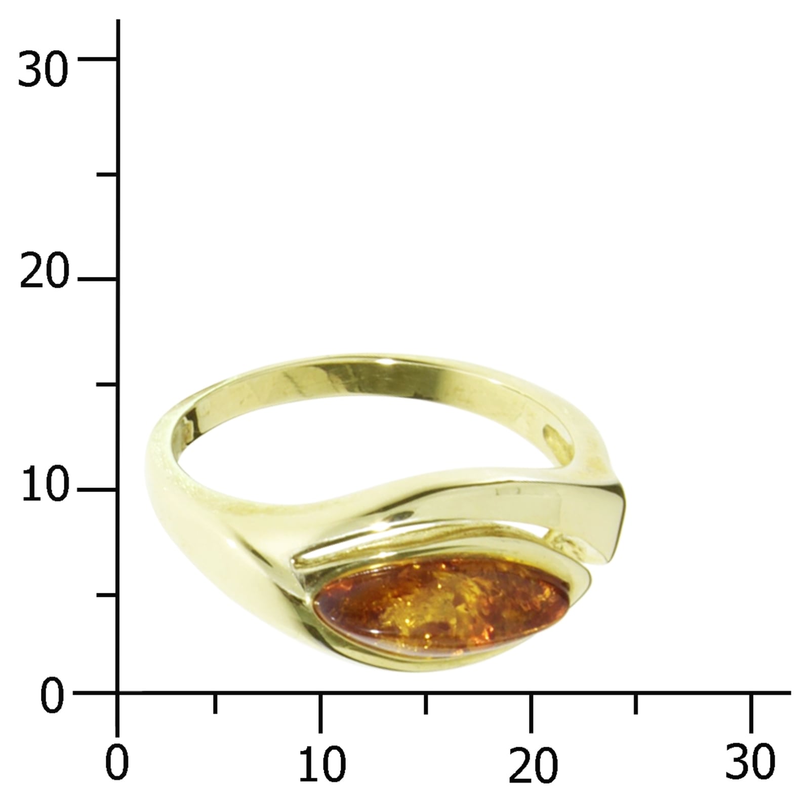 OSTSEE-SCHMUCK Fingerring »- Jalin - Gold 333/000 - Bernstein«