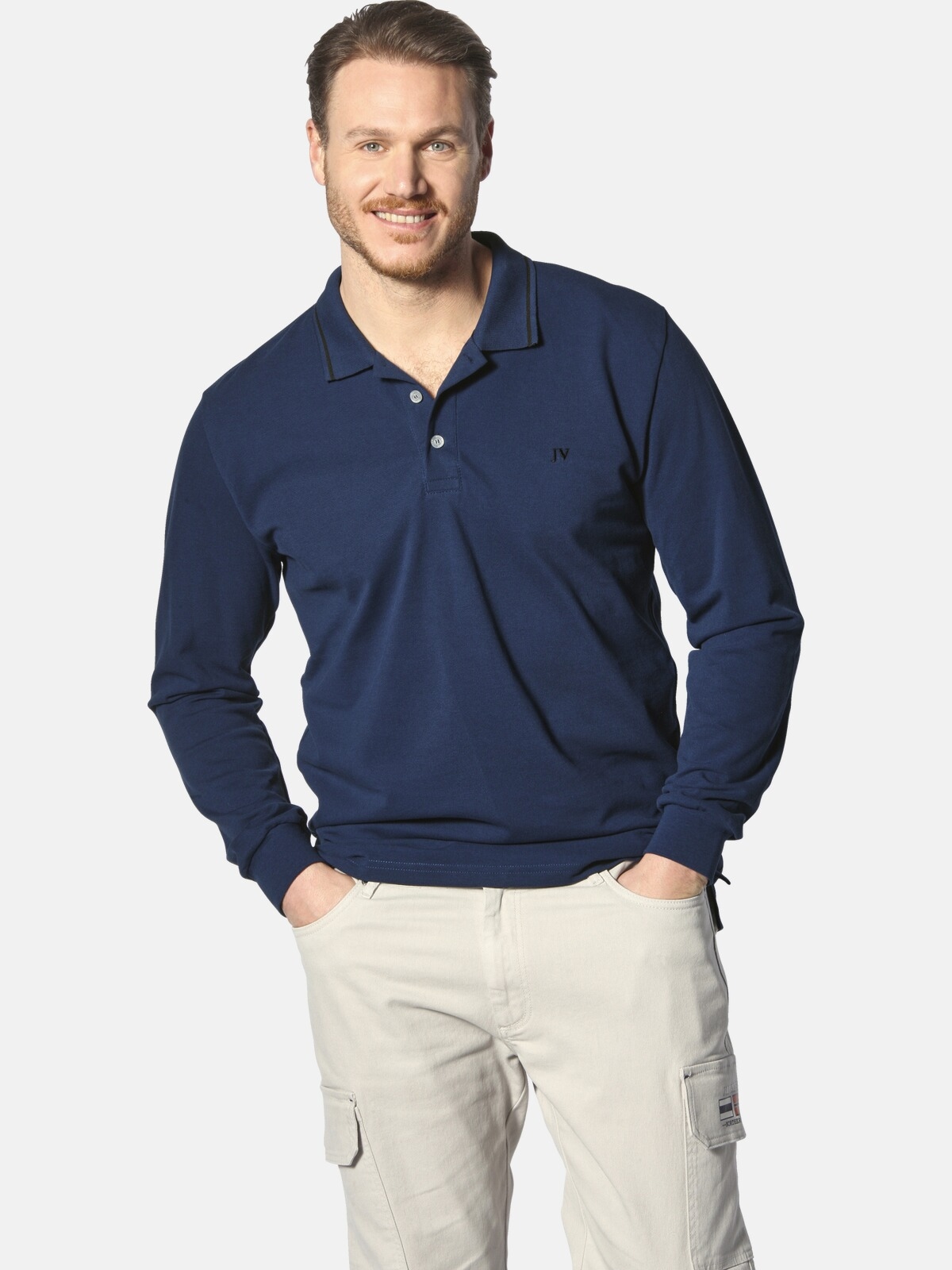 Jan Vanderstorm Langarm-Poloshirt »Langarm-Poloshirt ELLIS«