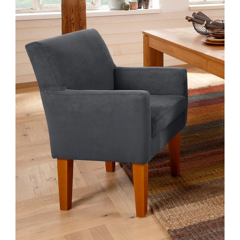 Home affaire Sessel »Fehmarn«, komfortable Sitzhöhe von 54 cm, in 3 verschiedenen Bezugsqualitäten