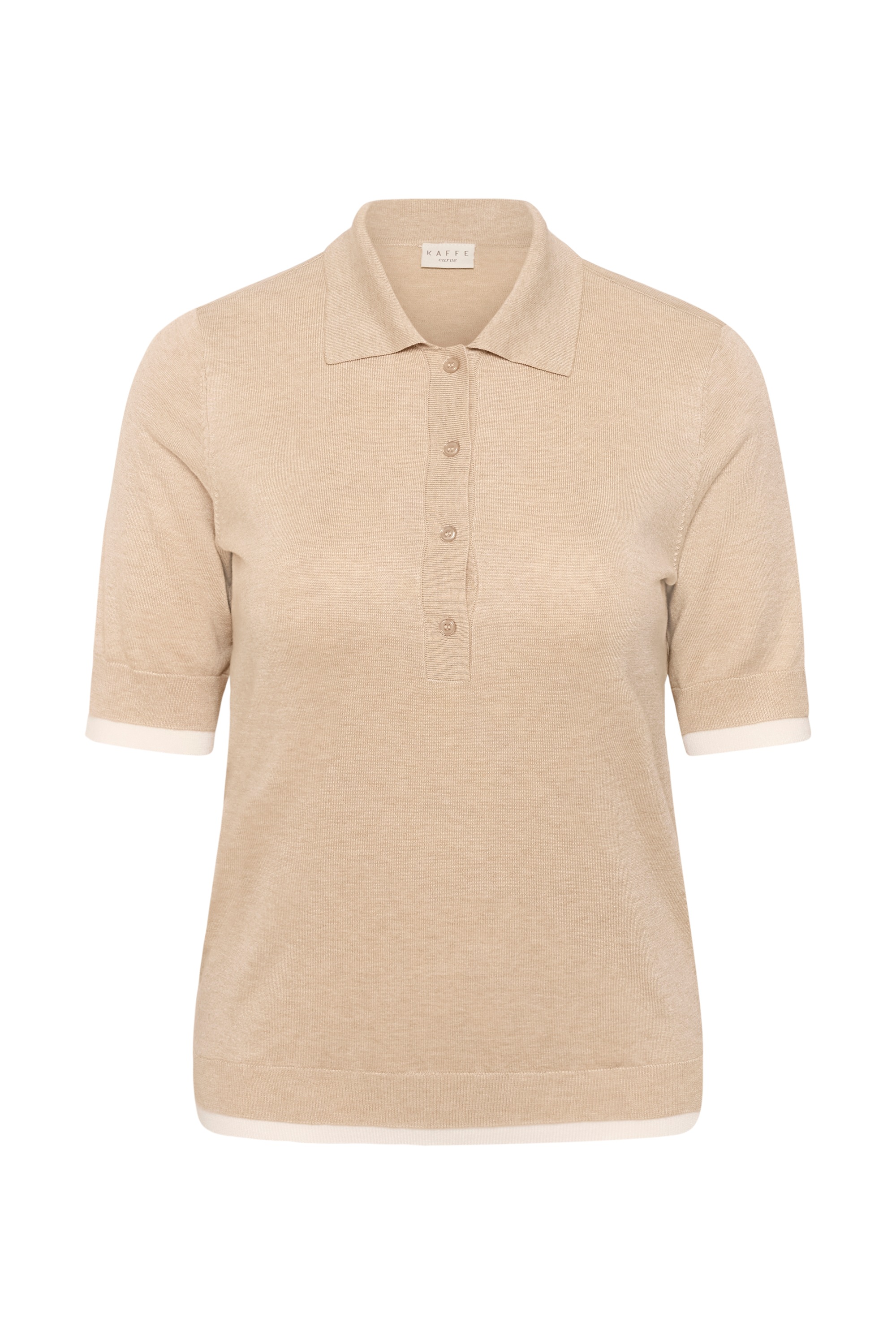 KAFFE Curve Blusentop »Damen Poloshirt KClizzy«