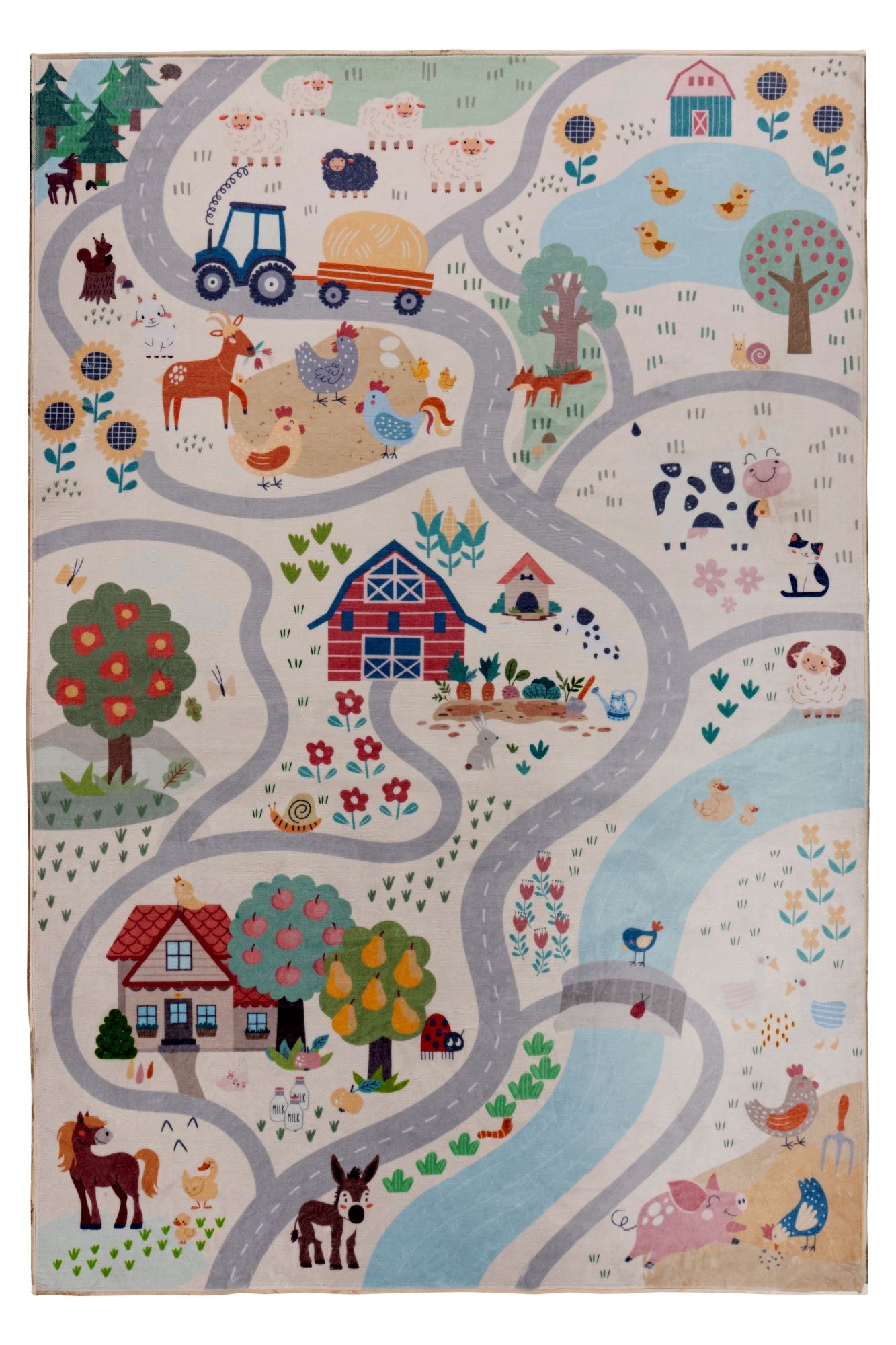 Obsession Kinderteppich »Magic Kids ML 108«, rechteckig, 8 mm Höhe, Spielteppich, Motiv Straße, waschbar, Kinderzimmer