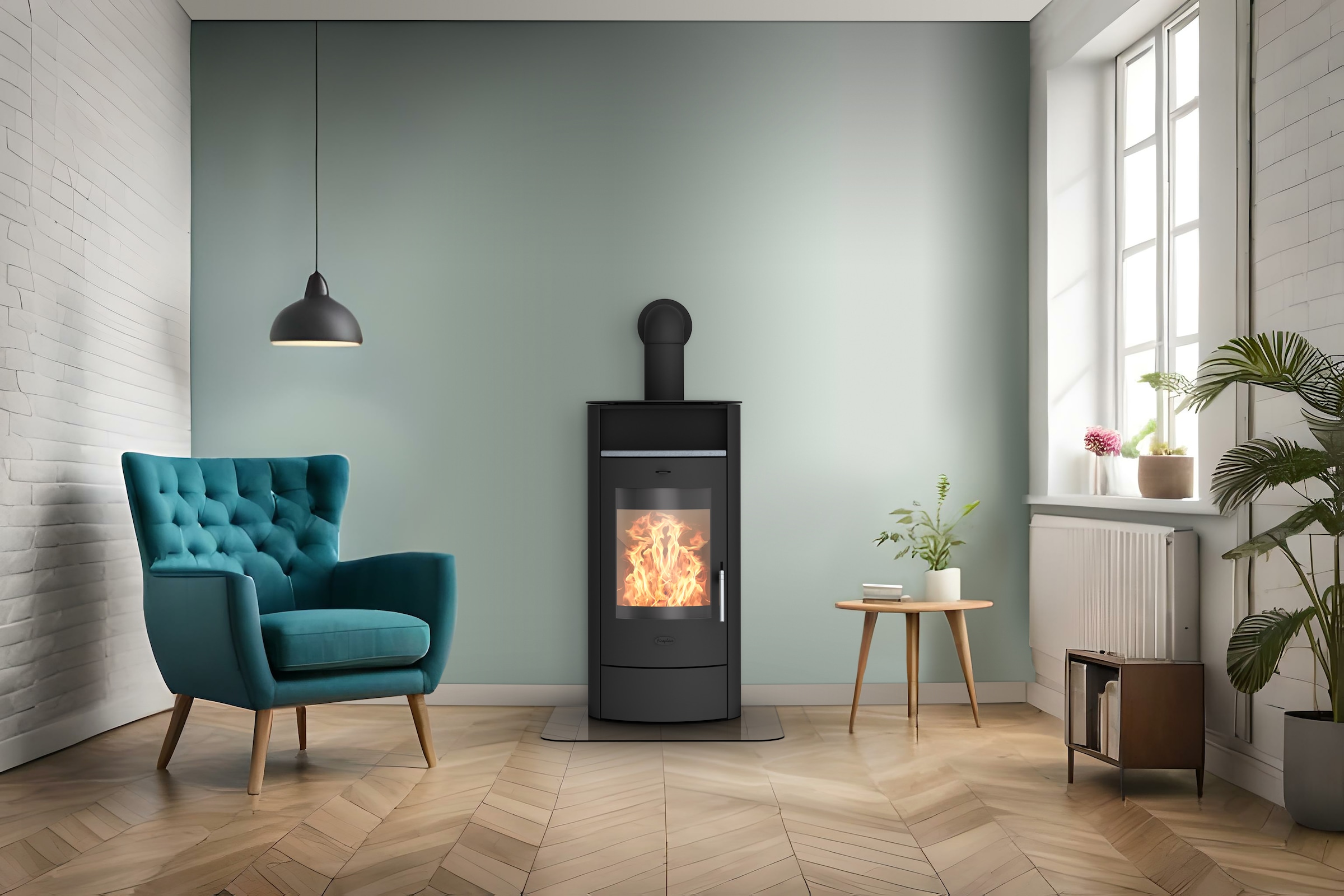 Fireplace Kaminofen »Heathus Piacenza Stahl«, Warmhaltefach