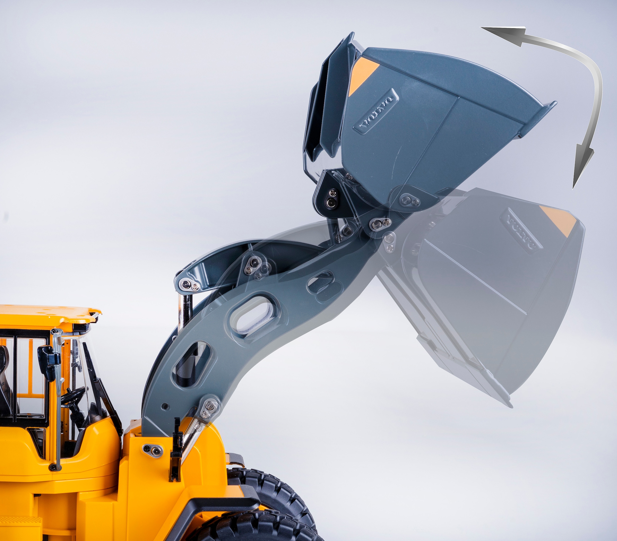 Jamara RC-Bagger »Radlader Volvo L260H Metal  2,4GHz« LED-Licht; Maßstab 1:14