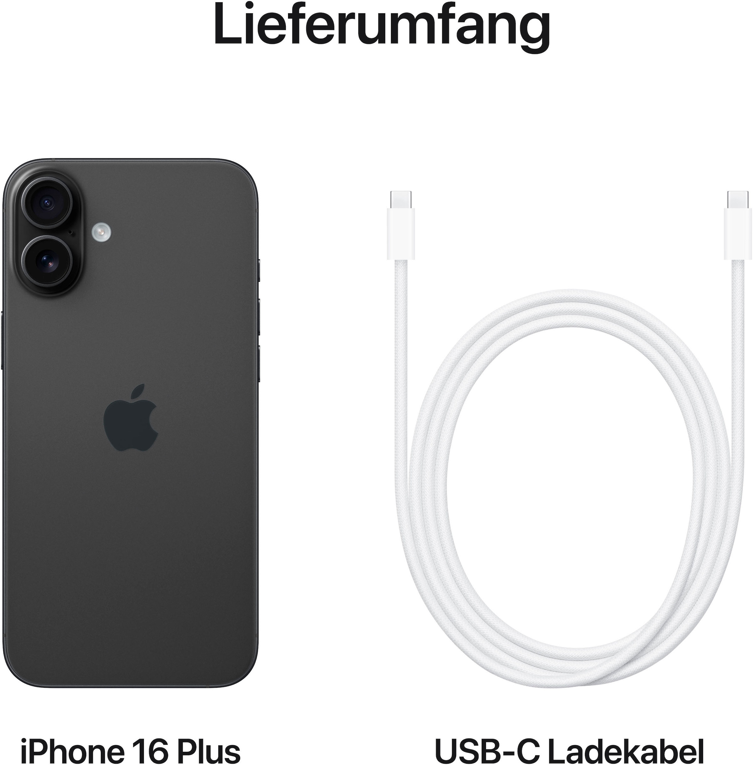 Apple Smartphone »iPhone 16 Plus«, Schwarz