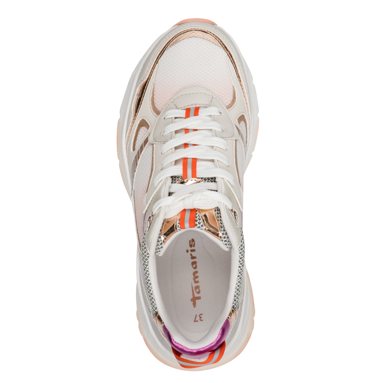 Tamaris Plateausneaker  , Freizeitschuh, Halbschuh, Schnürschuh in farbenfrohen Design