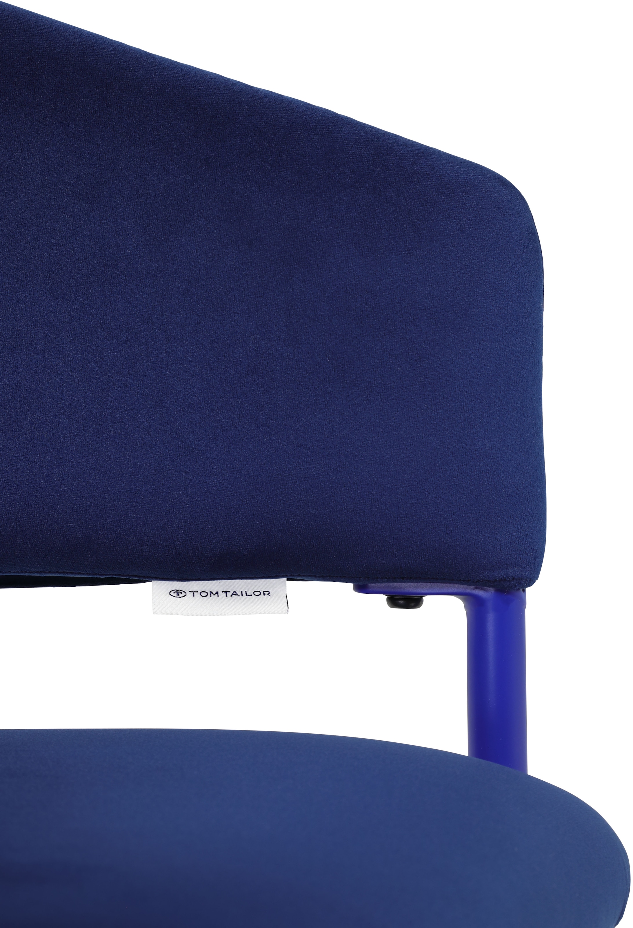 TOM TAILOR HOME Armlehnstuhl »EMBRACE ARMCHAIR«, (Set), 2 St., Samt, Esszimmerstuhl, mit Armlehnen, 4-Fußgestell, Rückenausschnitt