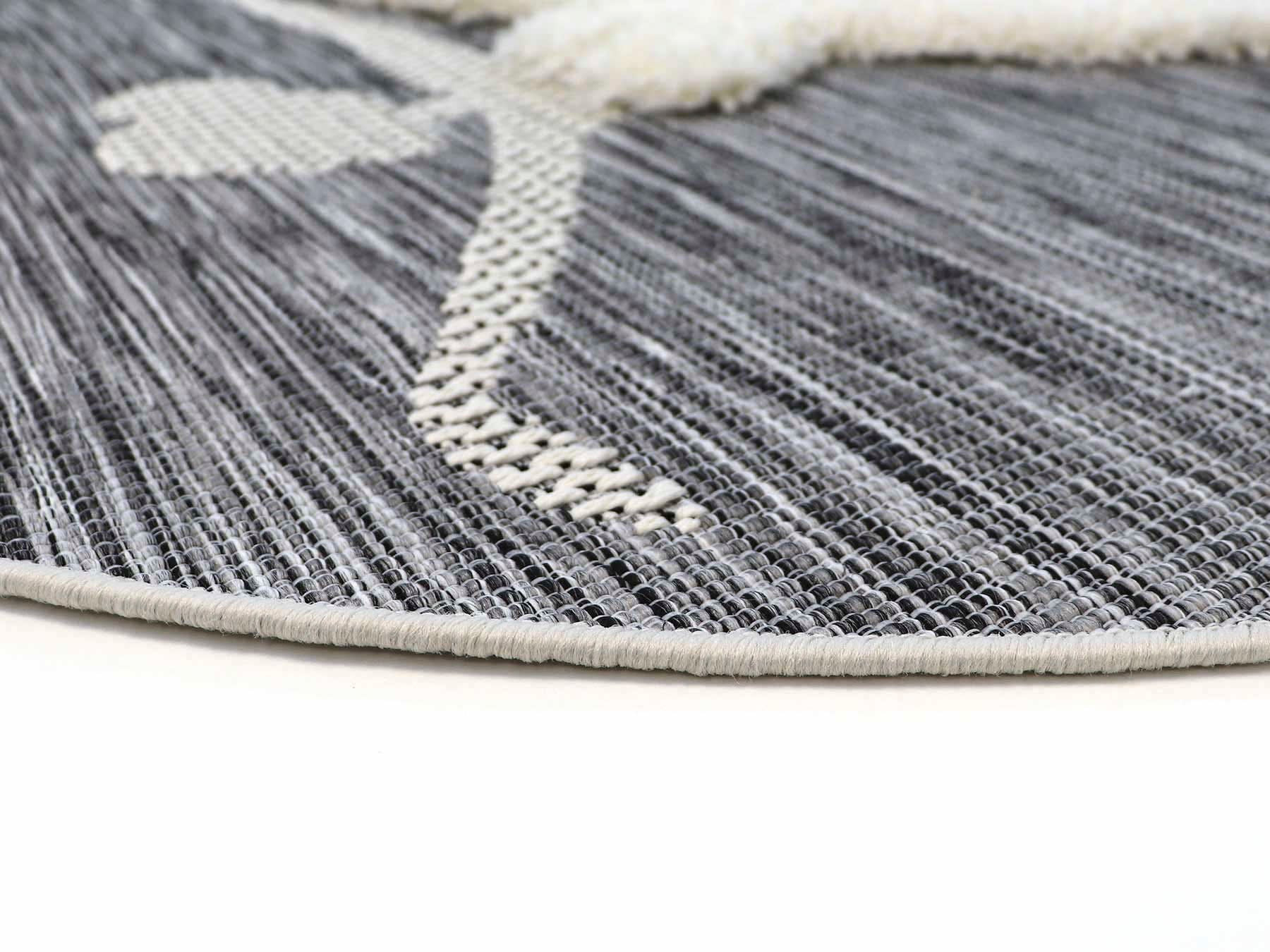 Primaflor-Ideen in Textil Kinderteppich »NAVAJO - Ballerina«, rund, 35 mm Höhe, Hoch-Tief-Effekt, Motiv Ballerina, Kinderzimmer