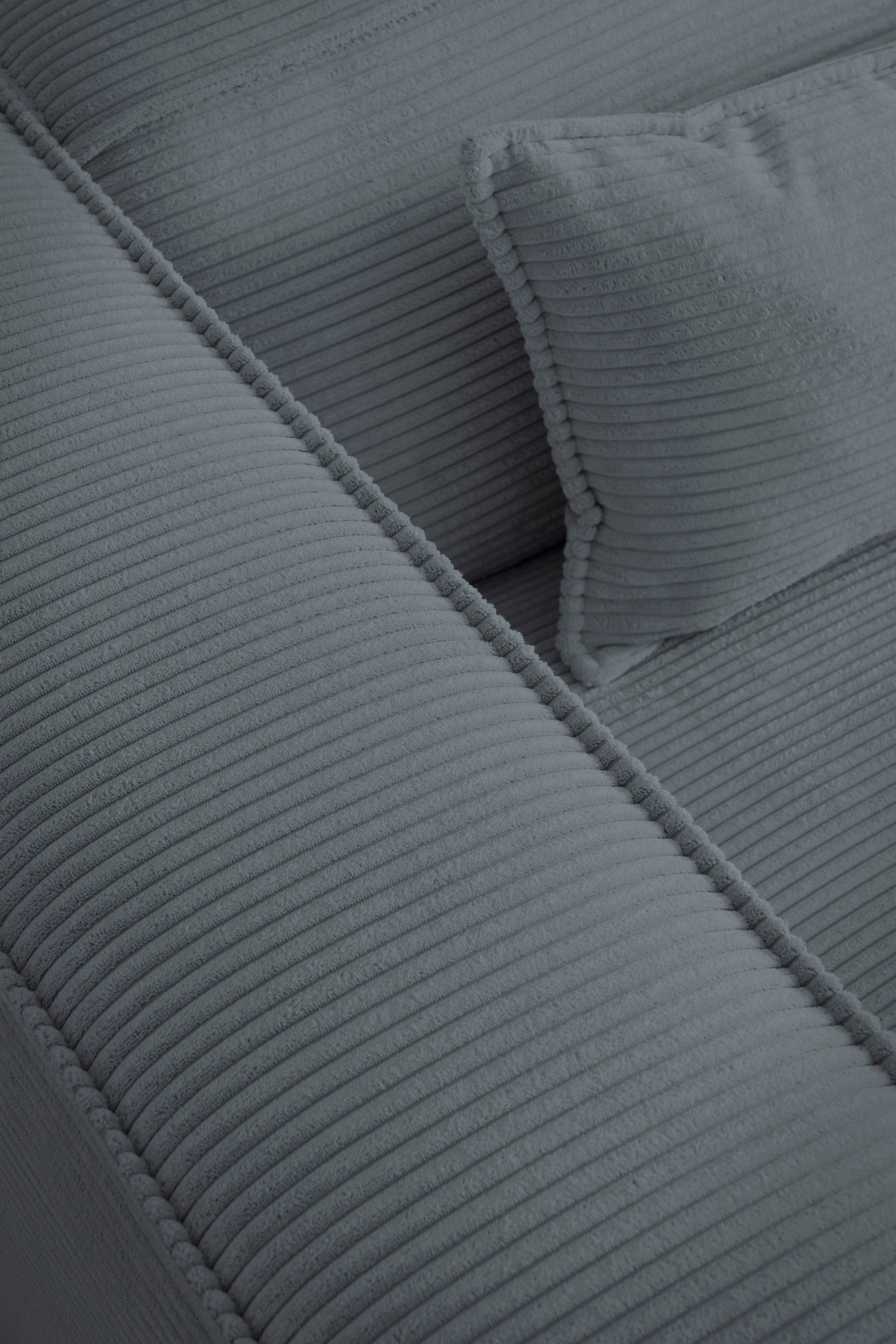 LeGer Home by Lena Gercke Ecksofa »PIARA XXL Cord, Big-Sofa, L-Form« wahlweise Ottomane rechts/links, Kedernaht, extra tiefe Sitzfläche