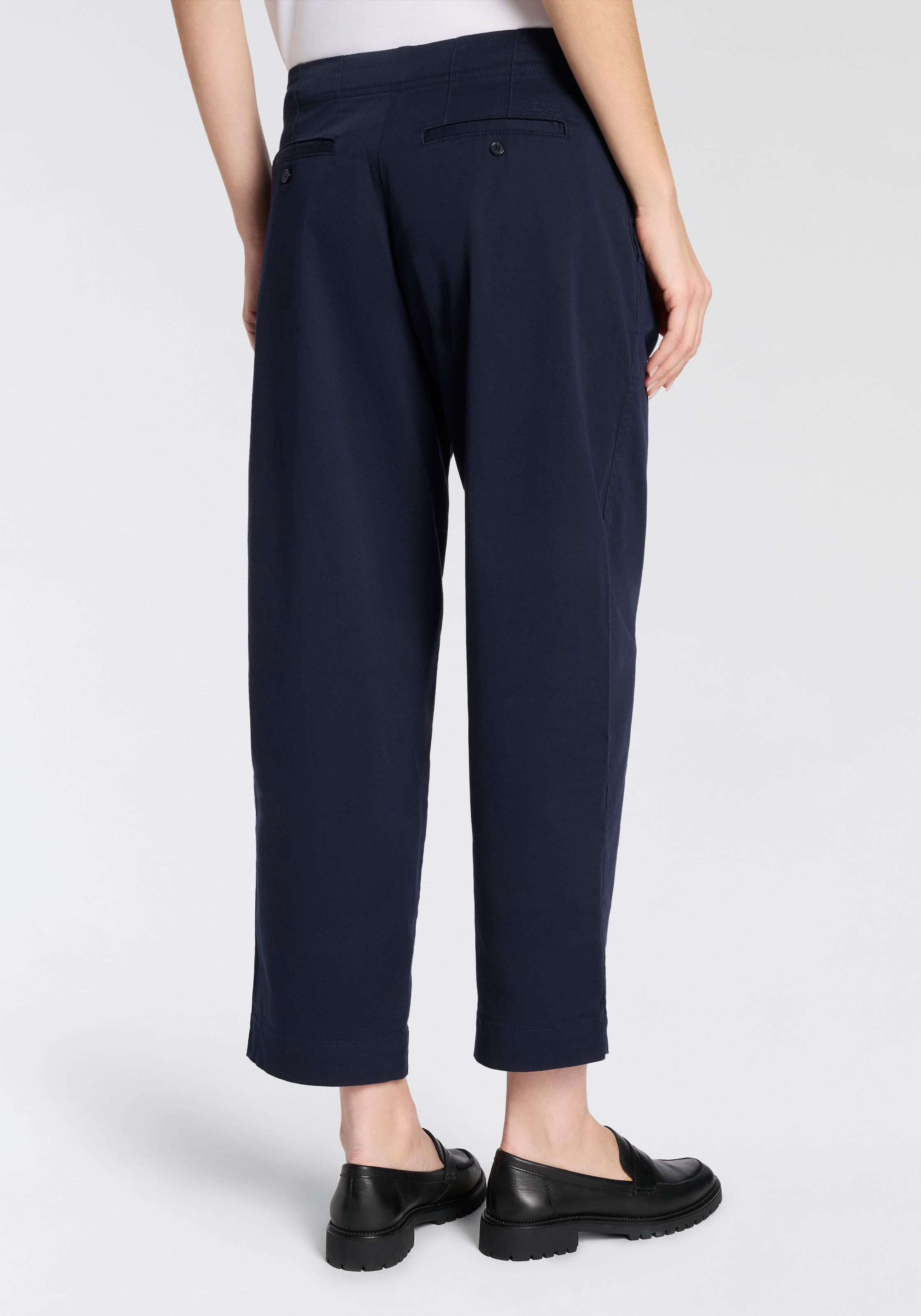 BOSS ORANGE Chinohose »Taquina Premium Damenmode«  in lockerer Passform, Barrel Fit
