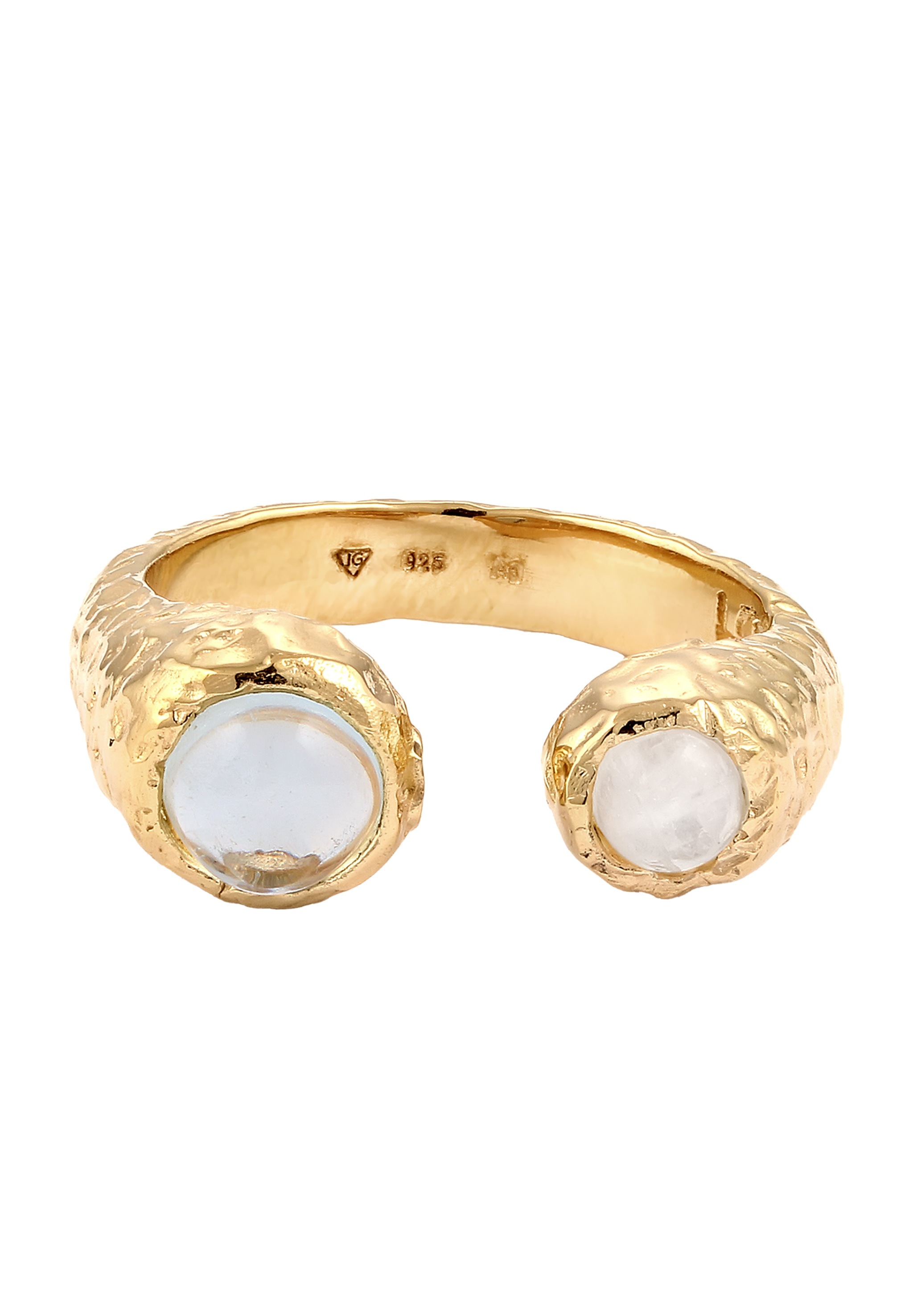 HAZE & GLORY Silberring »Ring Mondstein Aquamarin Hellblau 925 Sterling Silber«