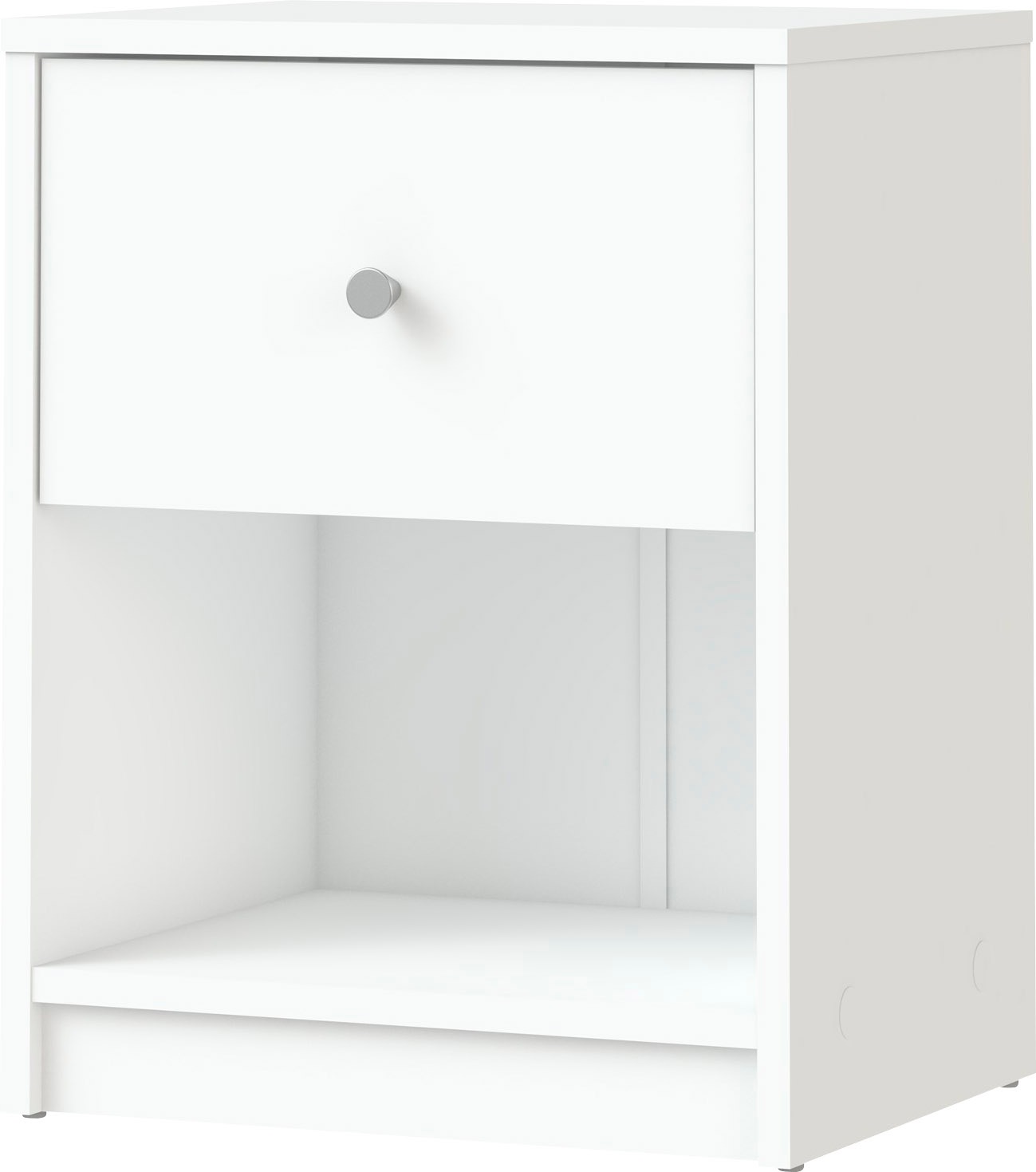 Home affaire Nachtkommode »May, Nachttisch, Nachtschrank, Beistelltisch,« mit 1 Schublade und einem offenen Fach, Breite 38 cm, Höhe 48 cm