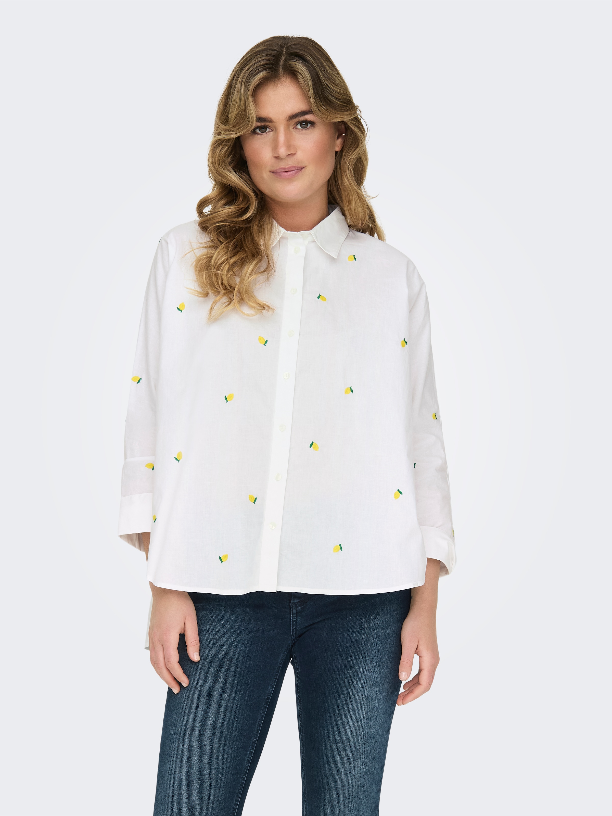 ONLY Hemdbluse »ONLNEW LINA GRACE LS EMB SHIRT NOOS WVN«