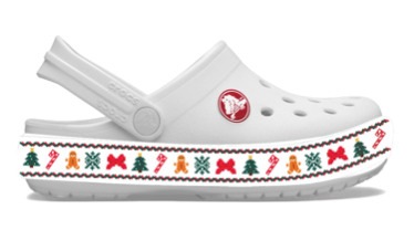 Crocs Clog »Crocband Holiday Clog T«  Weihnachtsschuh, Hausschuh mit buntem Festive Print
