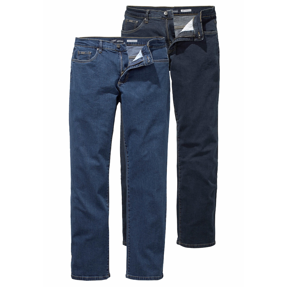 Stretch-Jeans »John«, (Packung, 2 tlg.)