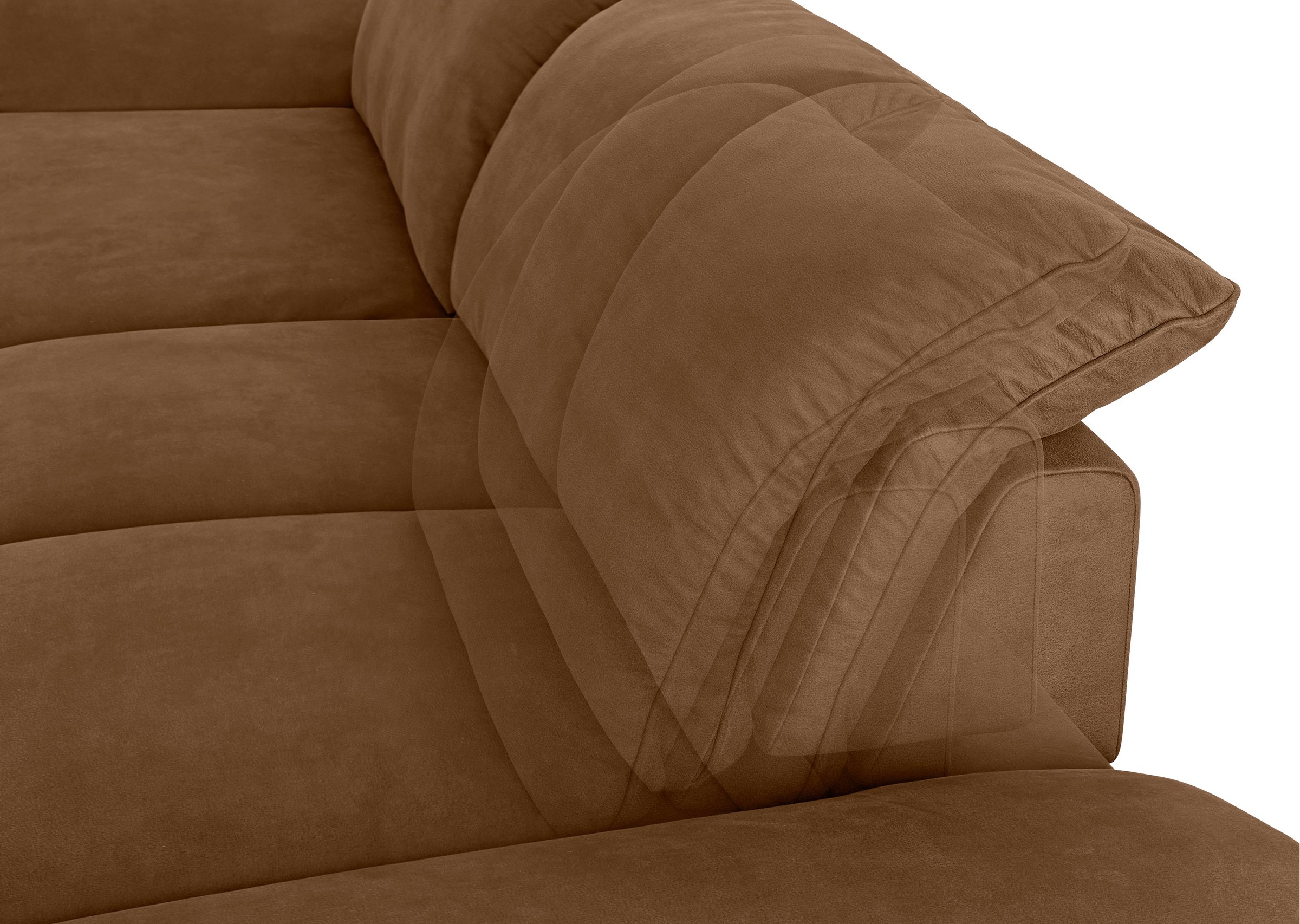 W.SCHILLIG Ecksofa »enjoy&MORE, Designsofa, elegant und bequem, L-Form«, mit Sitztiefenverstellung, Füße silber matt, Breite 310 cm