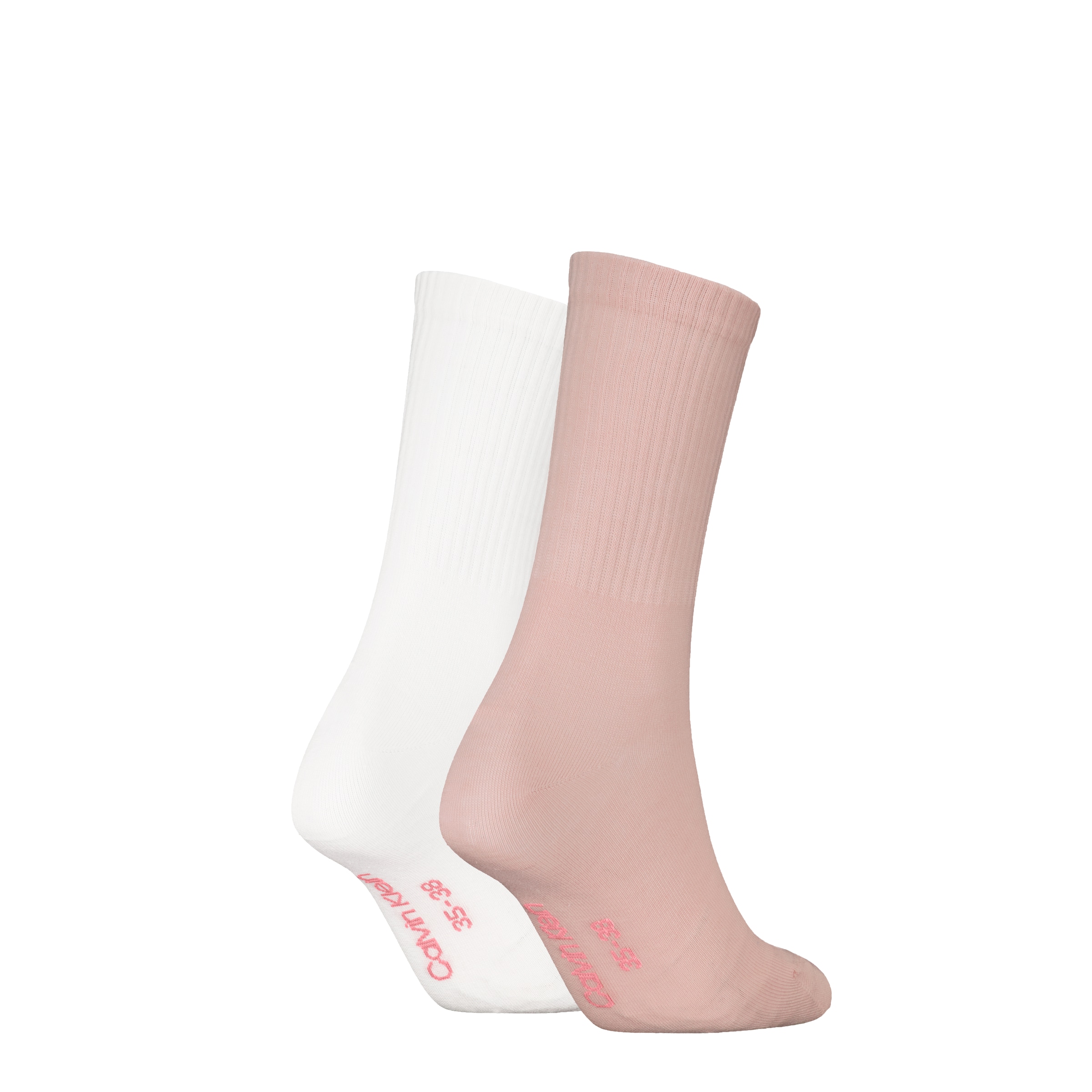 Calvin Klein Jeans Socken »CKJ WOMEN SOCK 2P MONOGRAM«, (2 Paar, 2 Paar), mit Logostickerei
