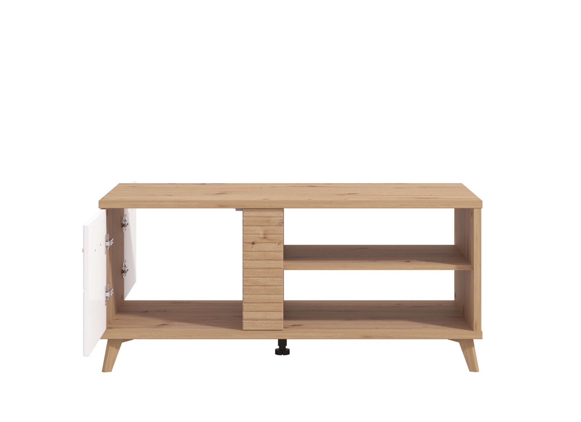 INOSIGN Couchtisch »Bretagna 120 cm, rechteckig, in zeitloser Design« mit viel Stauraum, Artisan Eiche Dekor mit Segmenten in Weiß