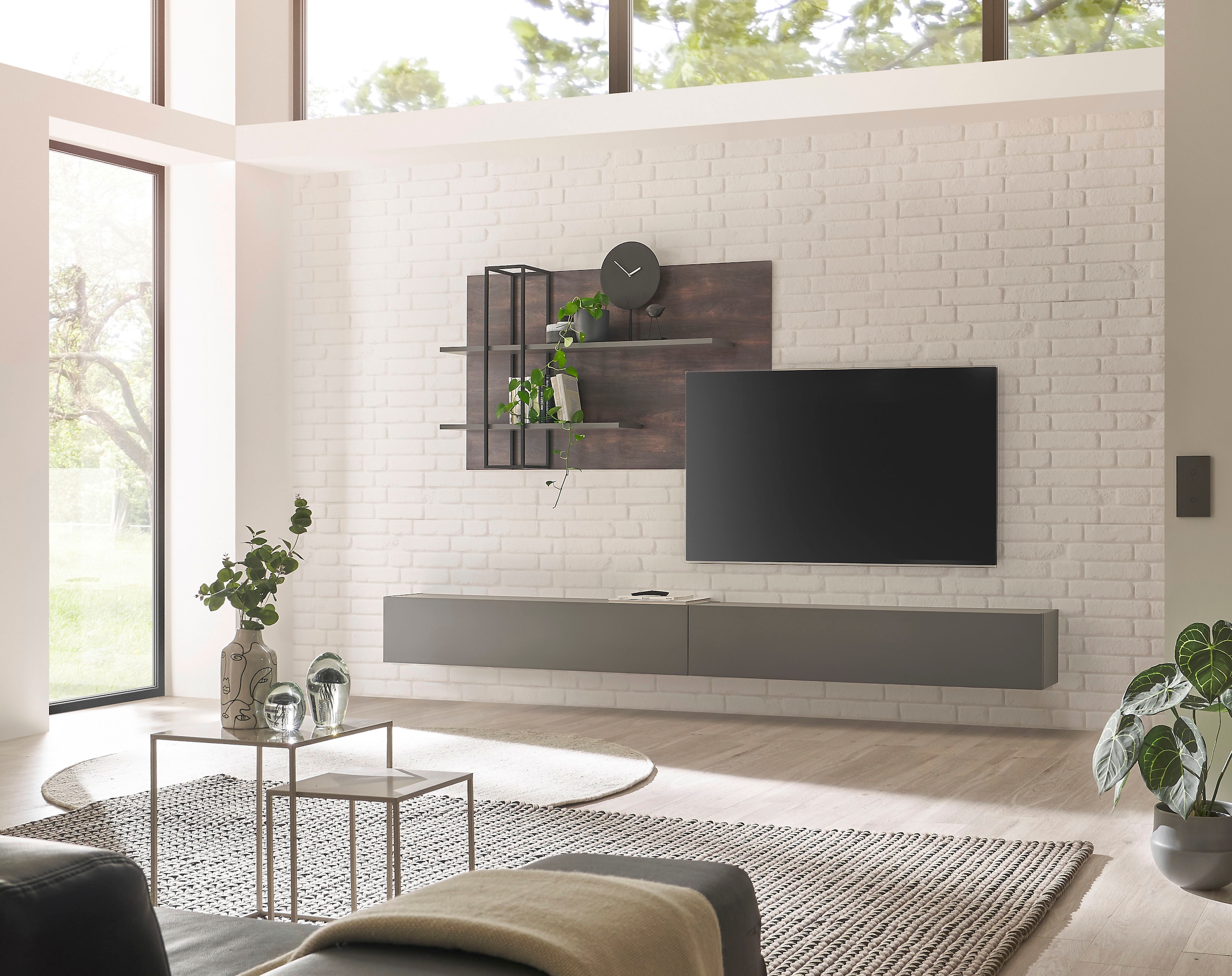 INOSIGN Wohnwand »LARGO«, (Set, 3 St.), Klappen mit Push to open-Funktion